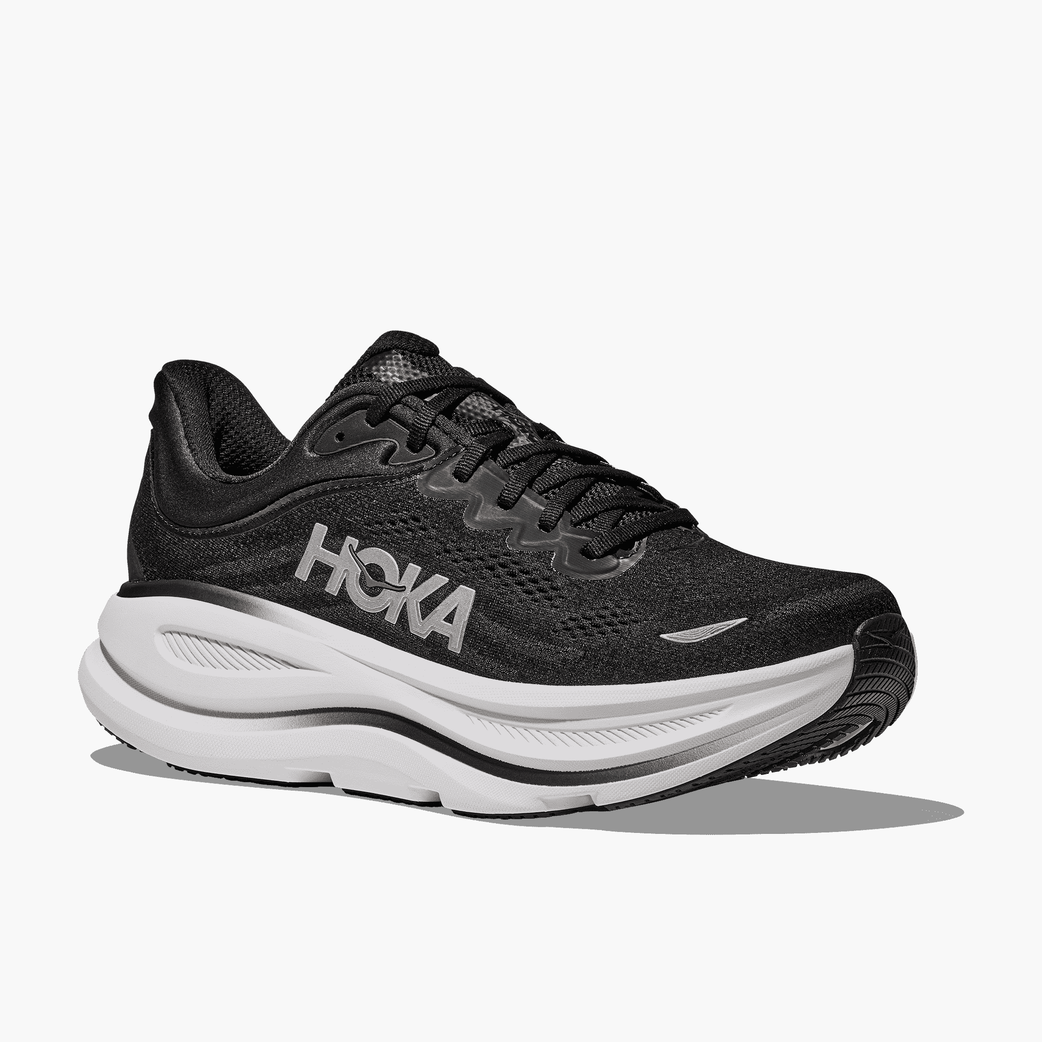 3/4 angle shot of Men's Bondi 9 in Black / Vermillion