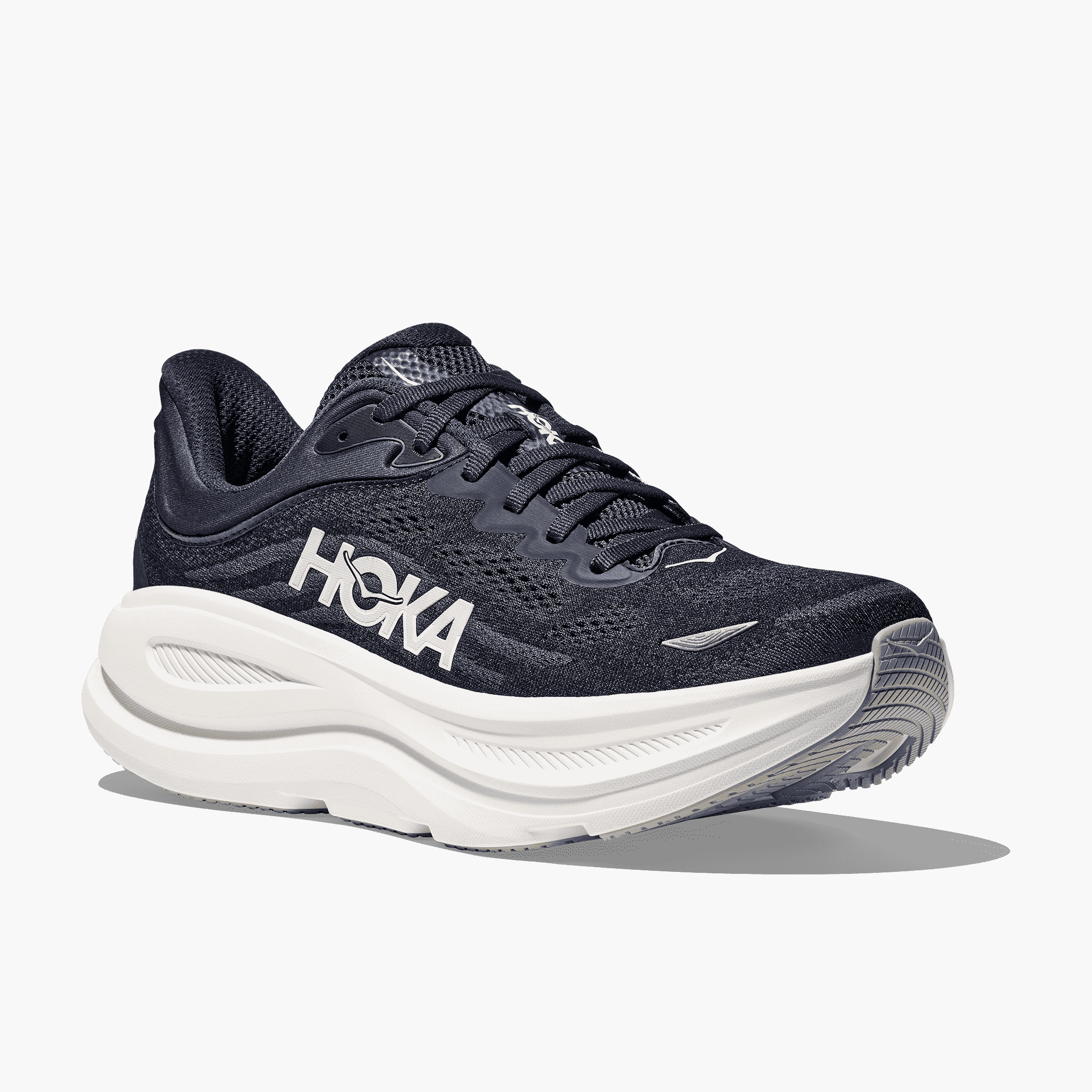 3/4 angle shot of Men's Bondi 9 in Varsity Navy / White