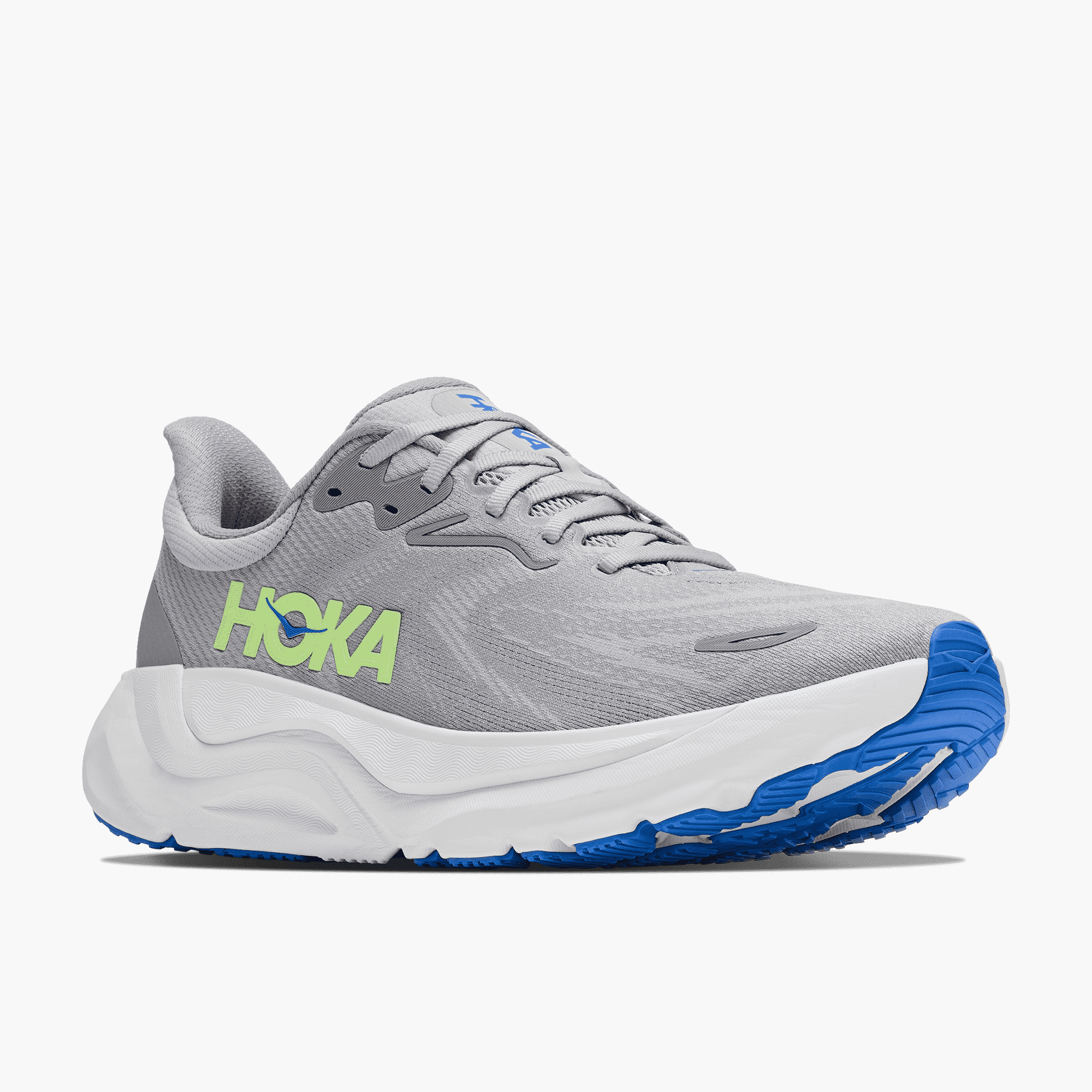 3/4 angle shot of Men's Arahi 8 in Stellar Grey / Stardust