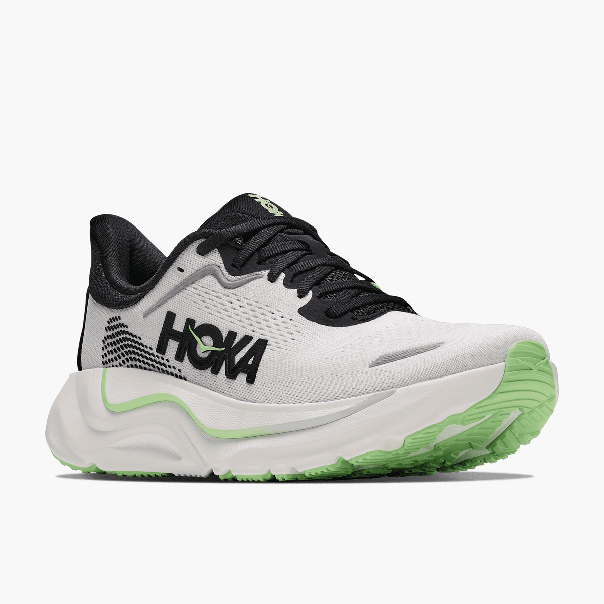 3/4 angle shot of Men's Arahi 9 in Frost / Black