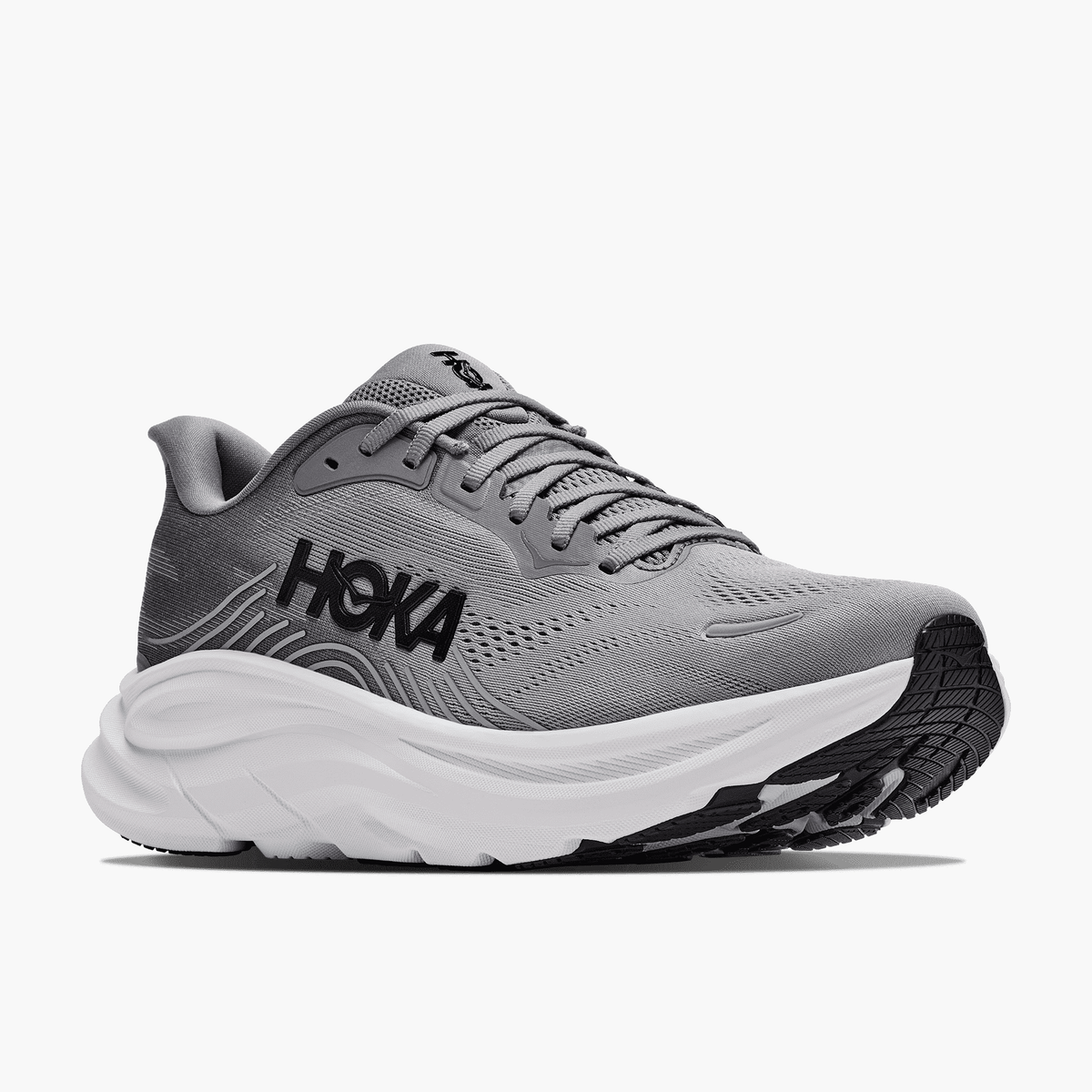 3/4 angle shot of Men's Clifton 11 in Galactic Grey / Stellar Grey