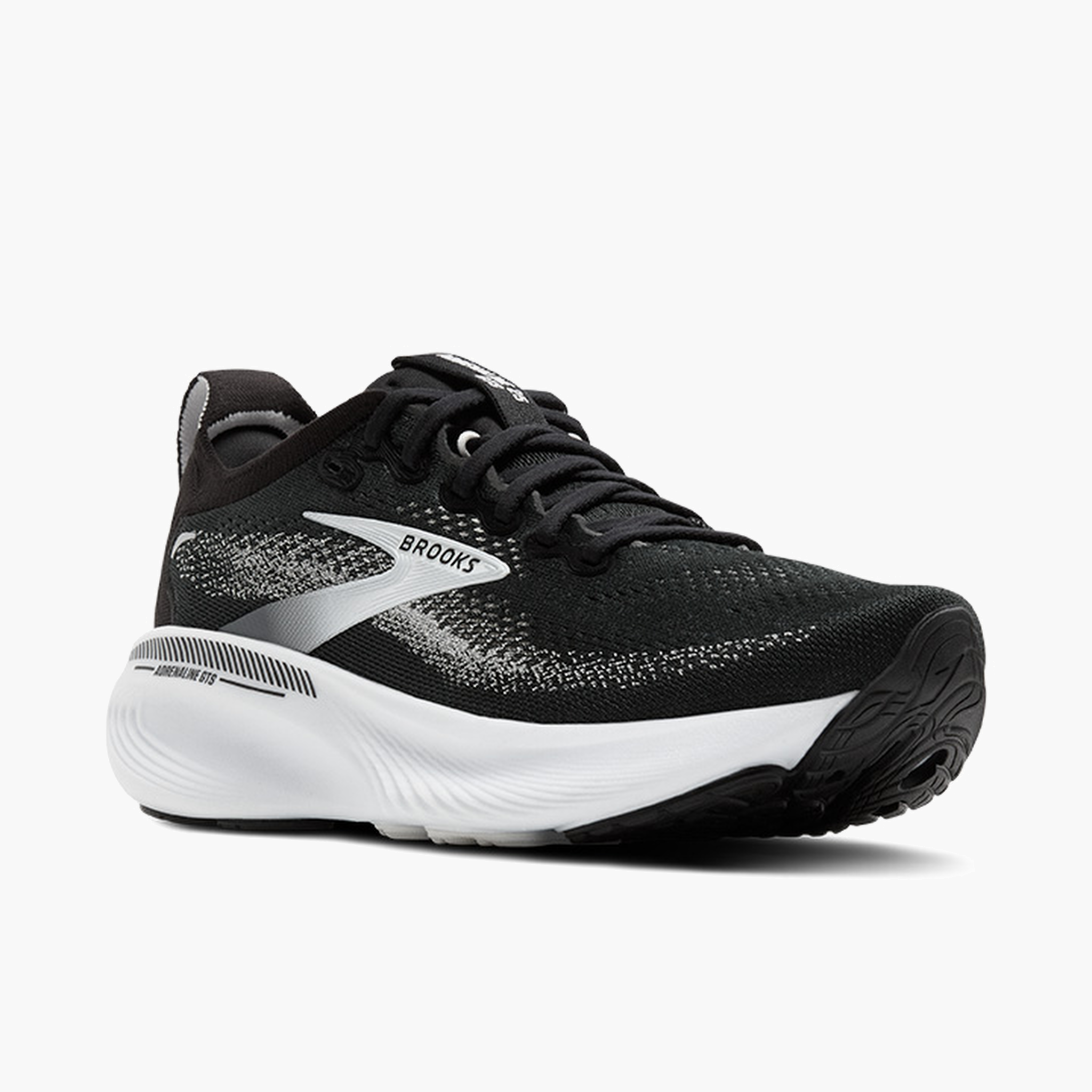 3/4 angle shot of Women's Adrenaline GTS 25 in Black / Grey / White