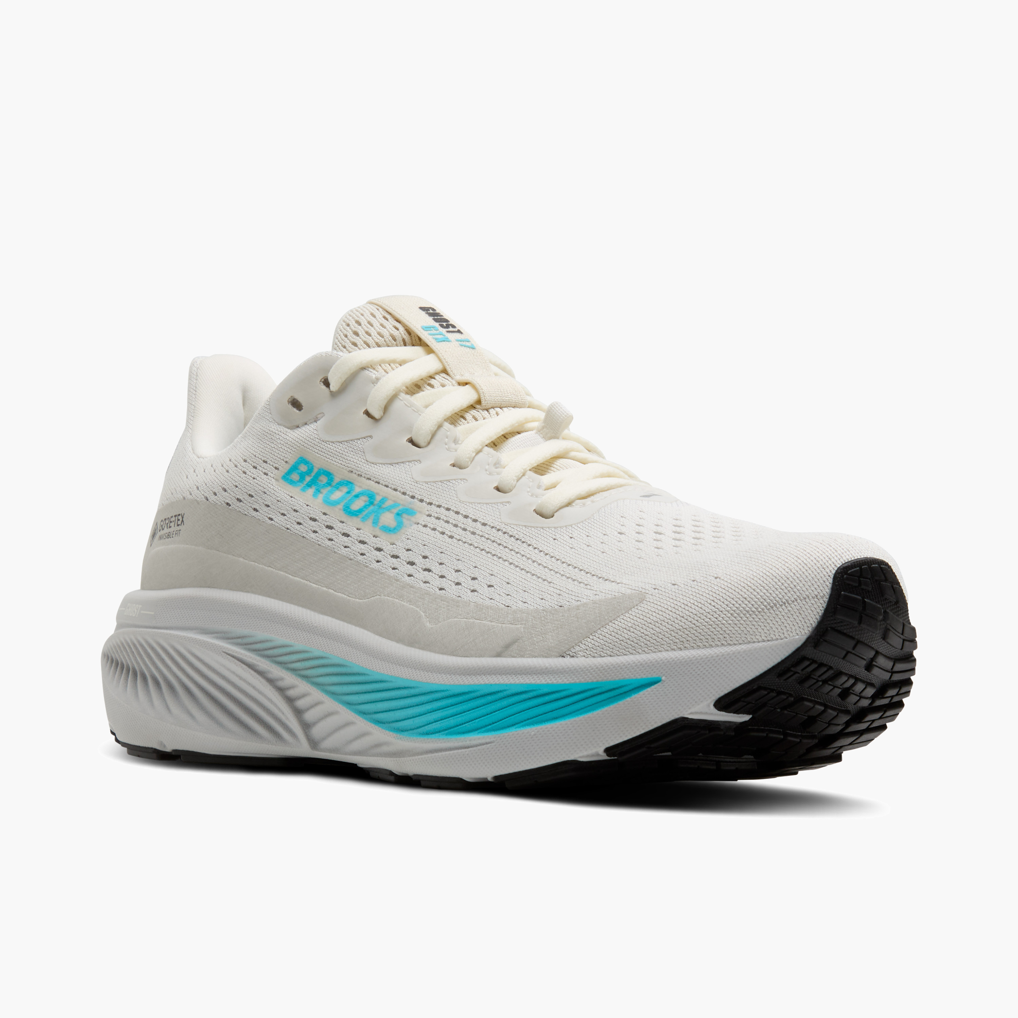 3/4 angle shot of Women's Ghost 17 Gore-Tex in Coconut / Oyster / Blue