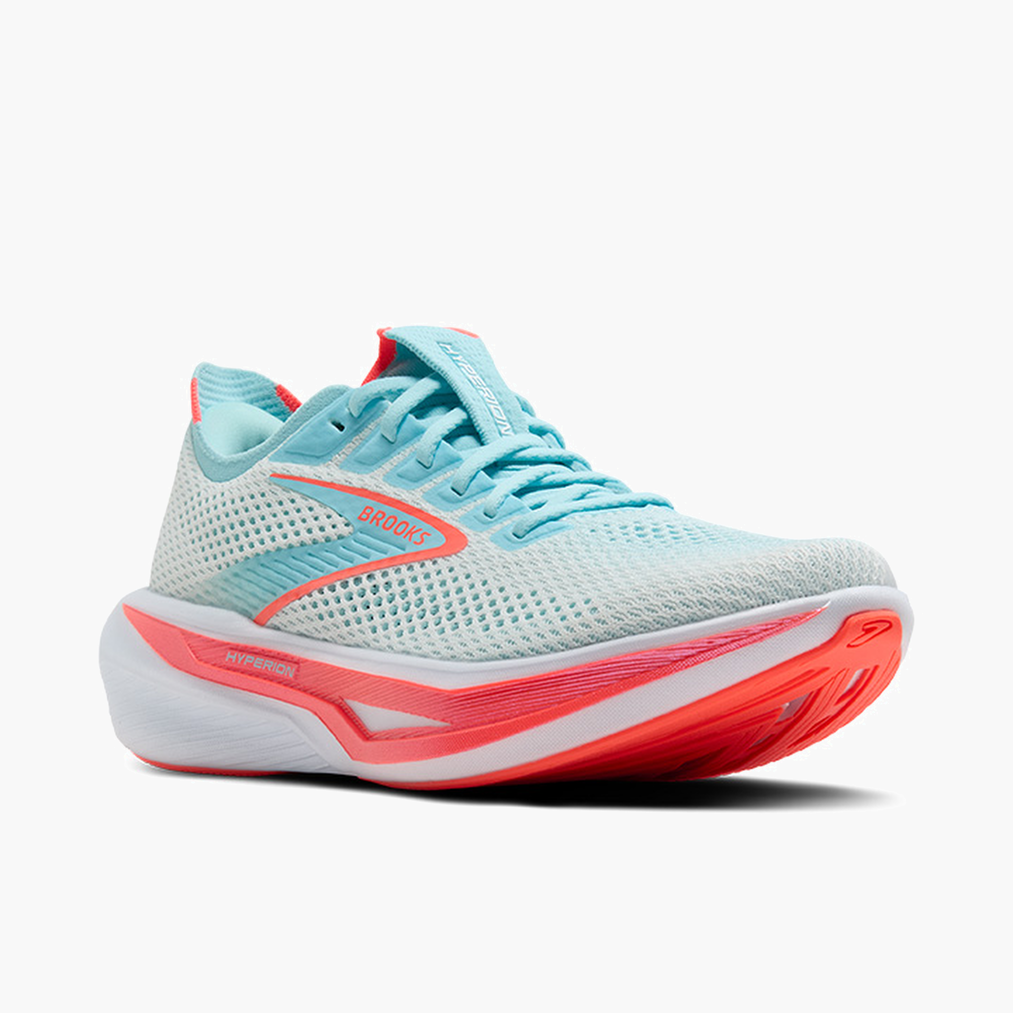 3/4 angle shot of Women's Hyperion 3 in White / Pink Clay / Atomizer
