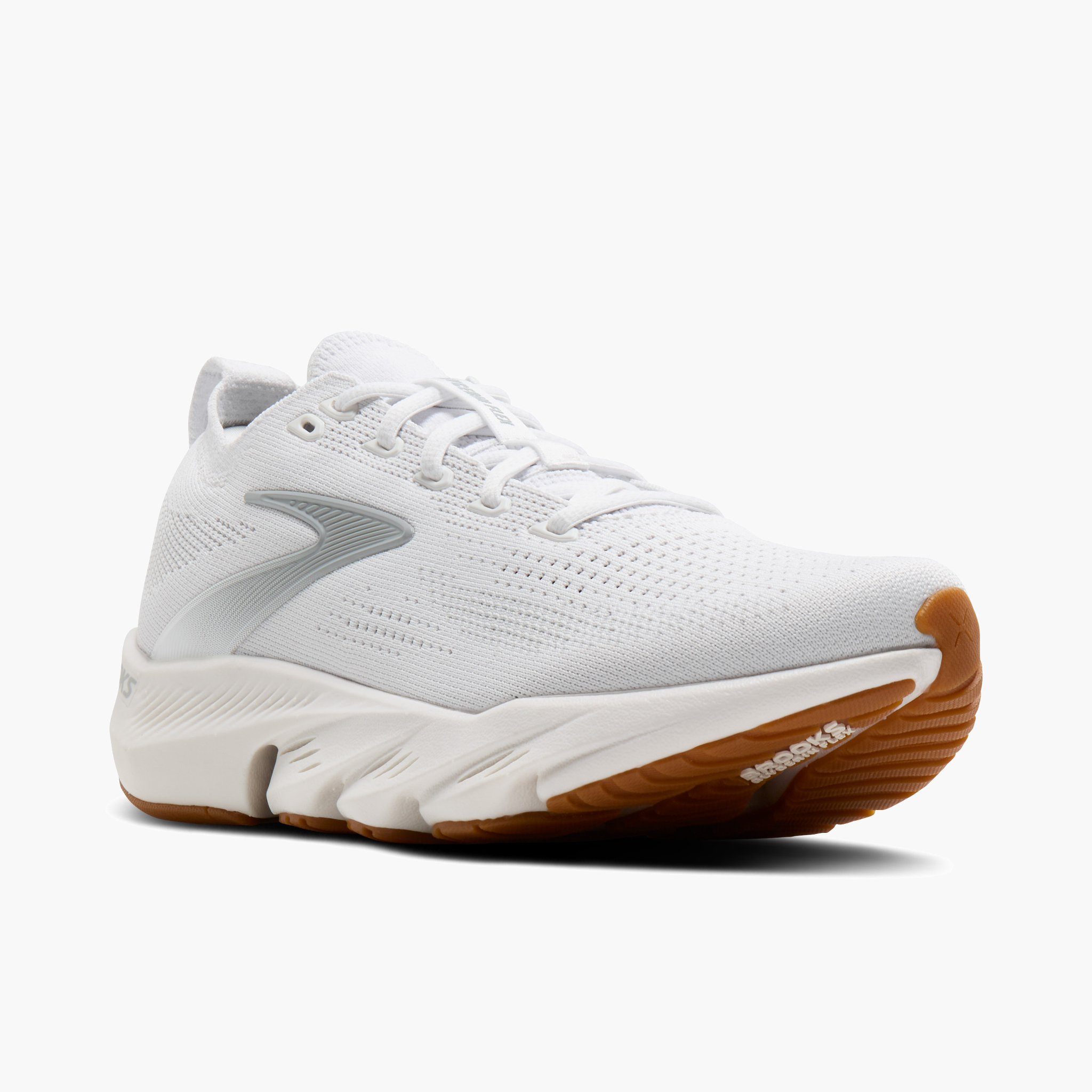 3/4 angle shot of Women's Glycerin Flex in White / Black / Gum