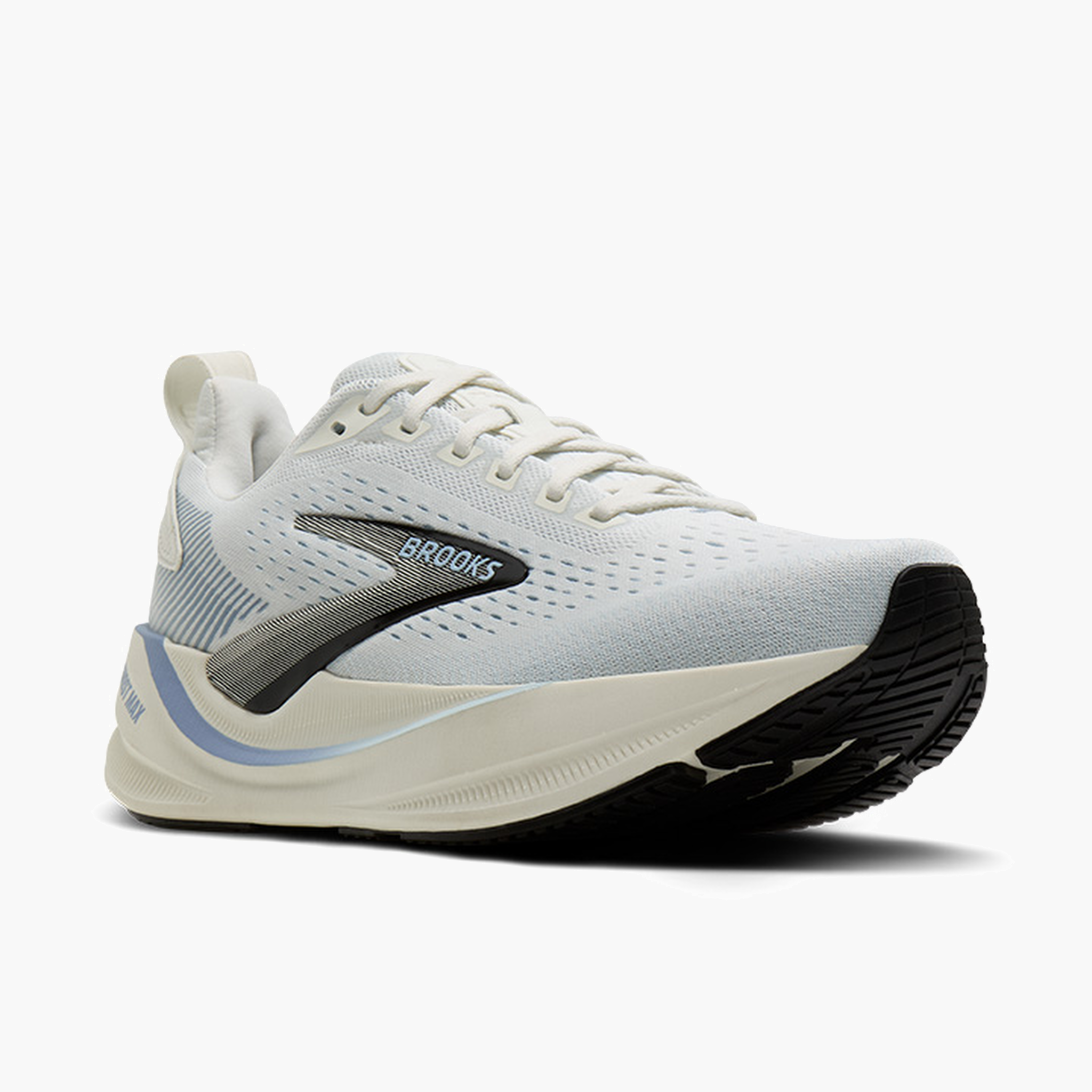 3/4 angle shot of Women's Ghost Max 4 in Grey / Nantucket / Rain Washed