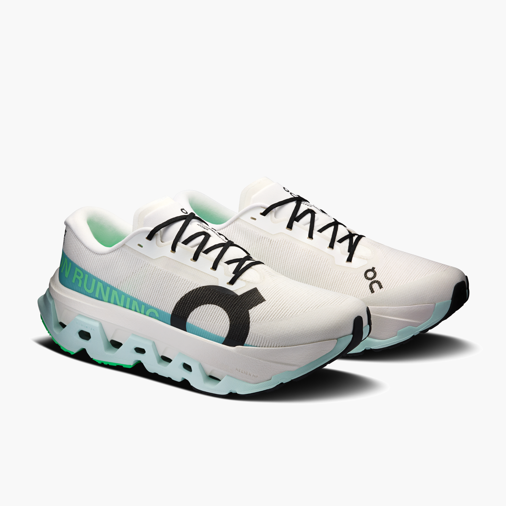 3/4 angle shot of Men's Cloudmonster 3 Hyper in Ivory | Flurry