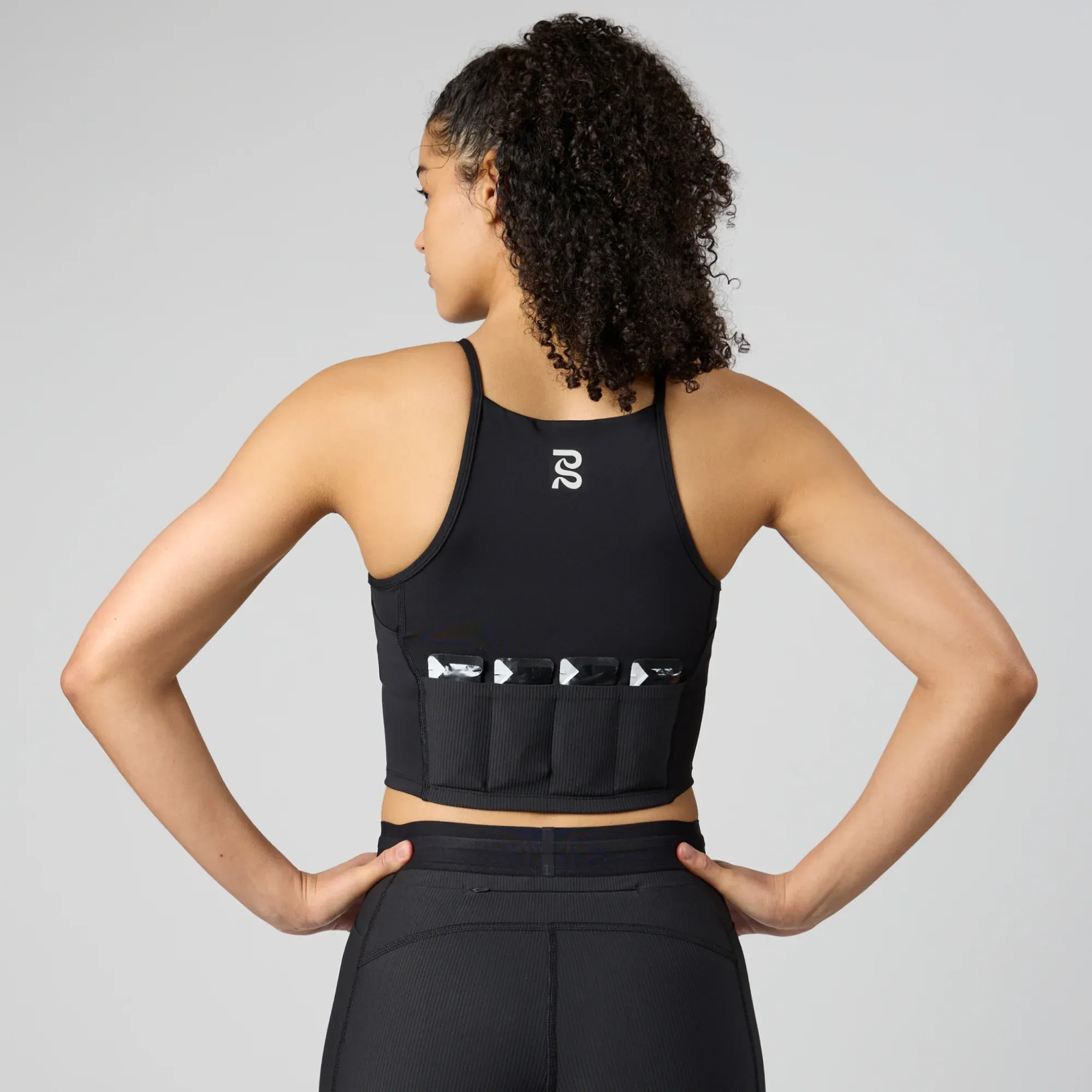 Stamina 6 Pocket Nova Crop in Black - 3