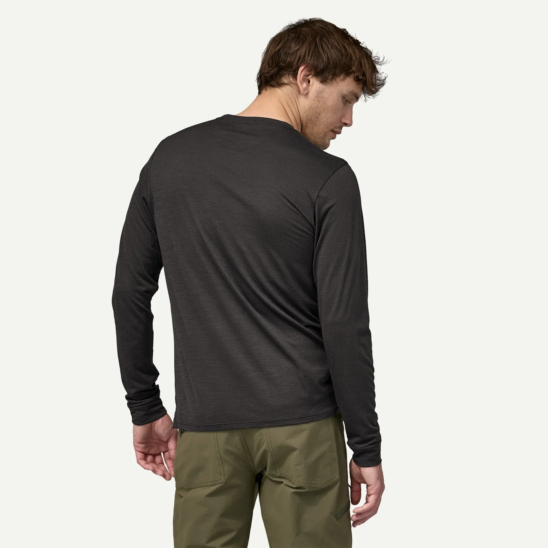 Men s Capilene Cool Merino Long Sleeve in Black - 3