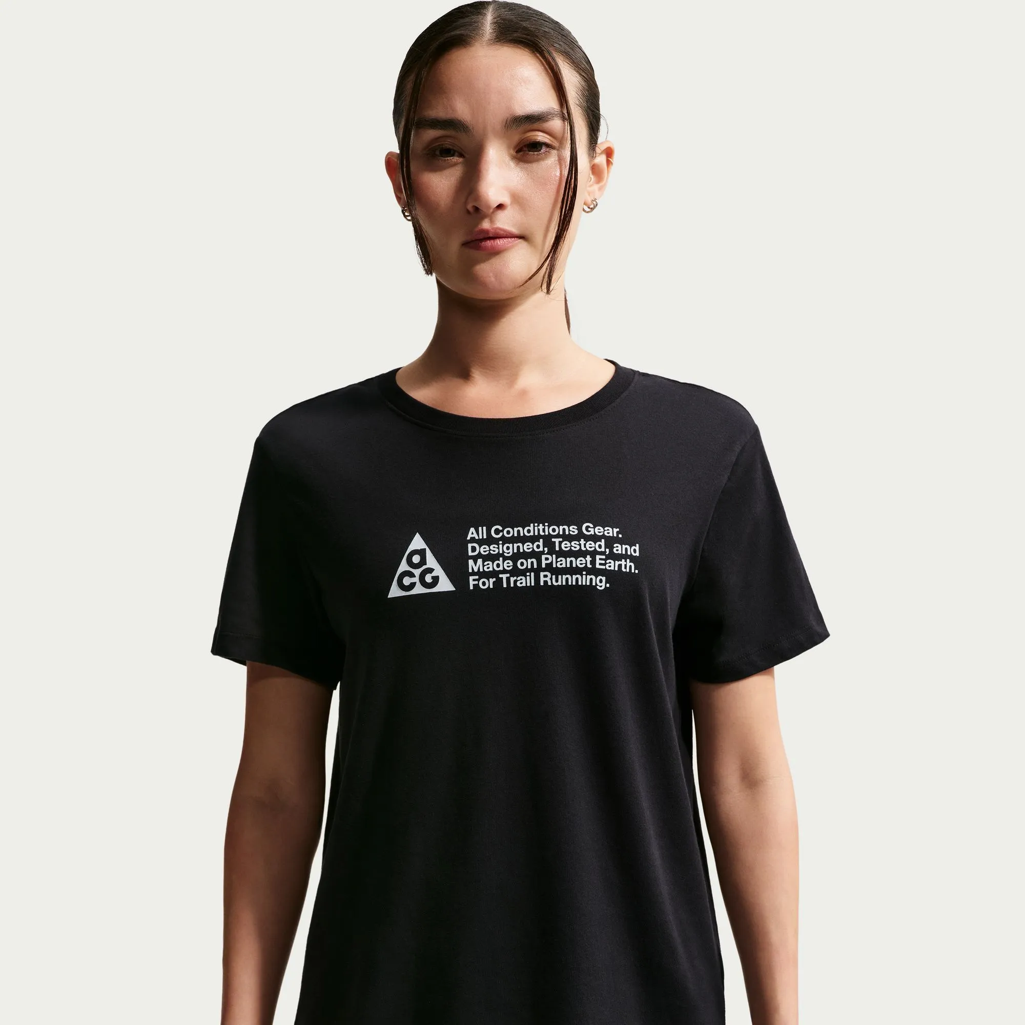 Women s ACG Trail Tee in Black - 3