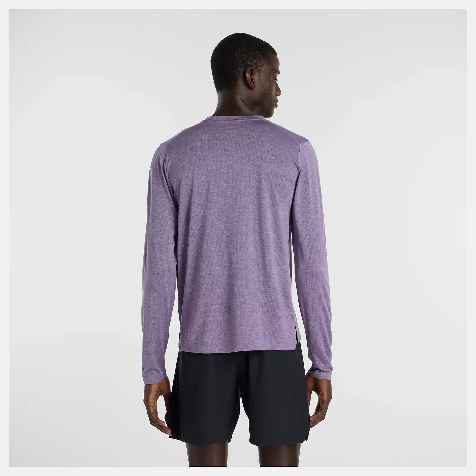 Men s RC Essential Long Sleeve in Candied Violet Heather (MCR) - 3