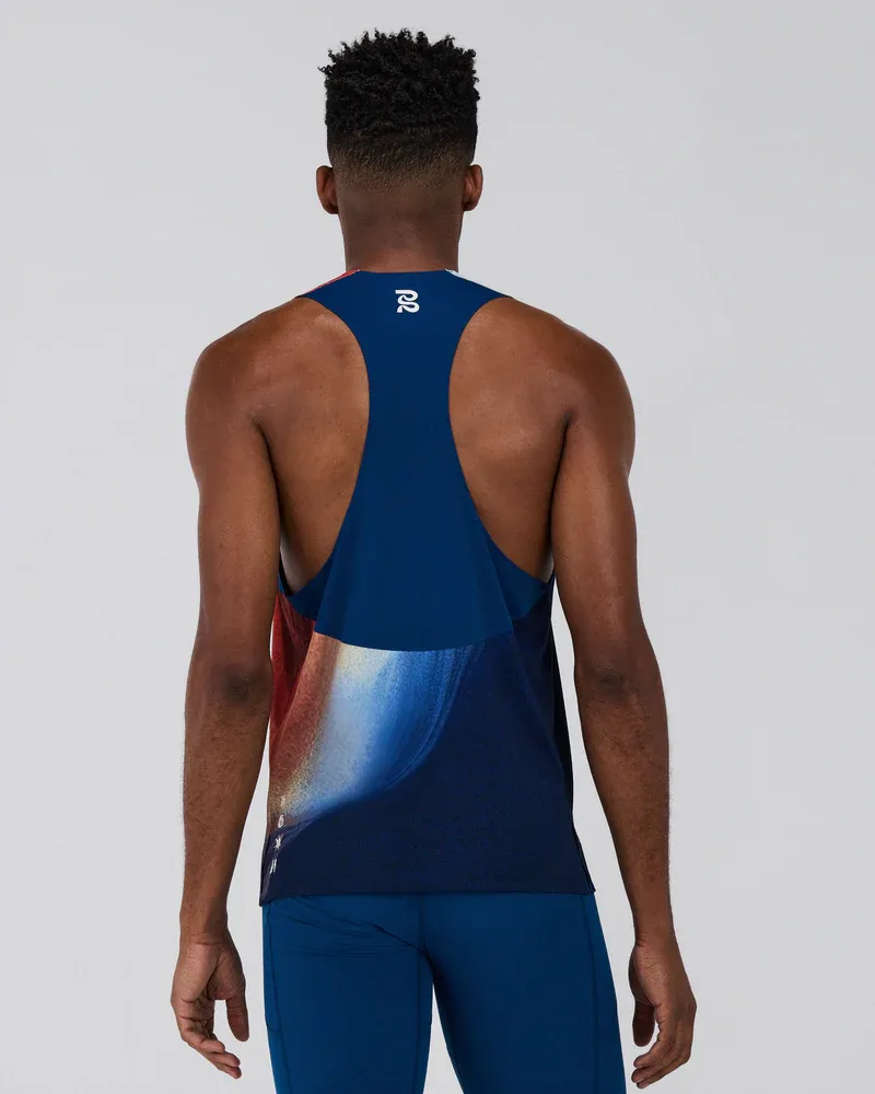 Men s Specter Race Singlet in Thermal Field Rusted Apricot - 3