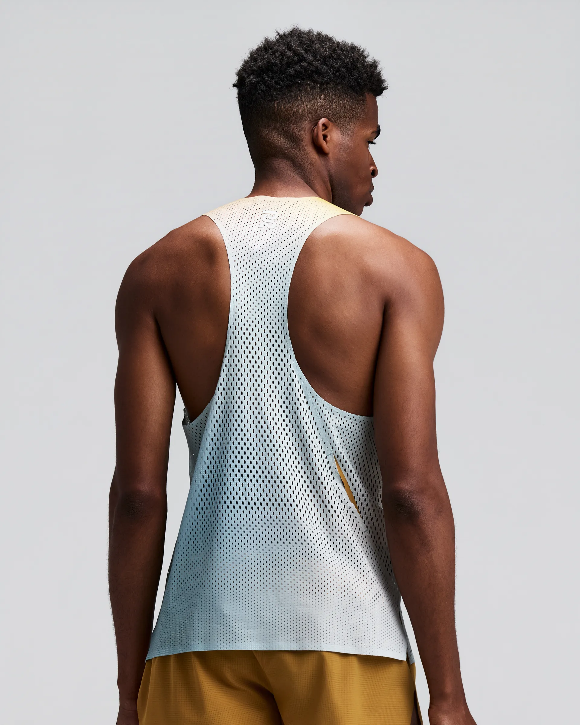 Men s Shredder Race Singlet with Flopack in Lagoon Multi - 3