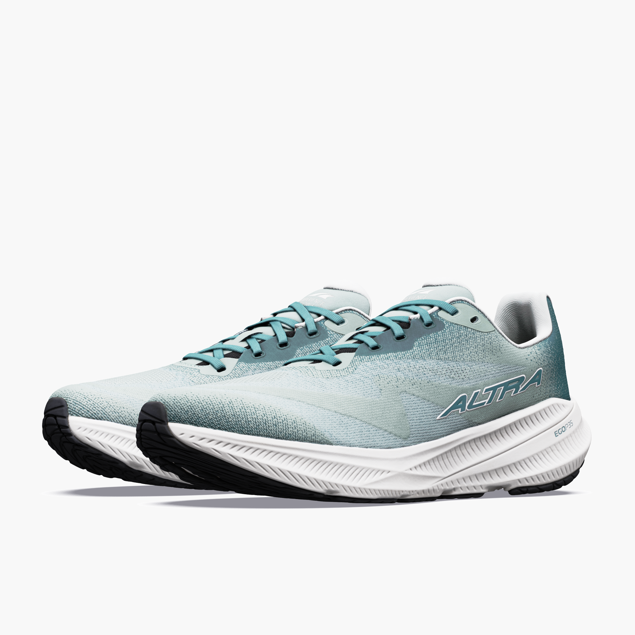 3/4 angle shot of Men's Experience Flow 3 in Green Milieu / Seapine / Vg