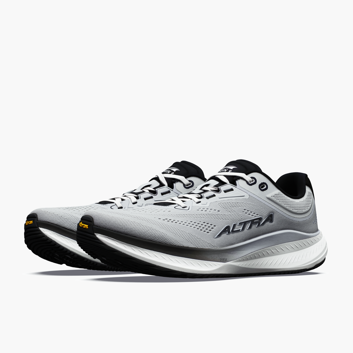 3/4 angle shot of Men's Torin 9 in Ultimate Grey / Blk / Vpblu