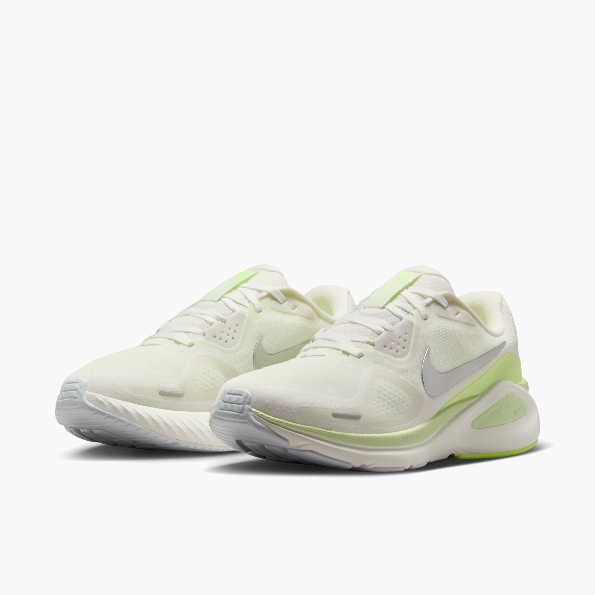3/4 angle shot of Women's Structure 26 in Summit White / Chrome-Barely Volt-Sail