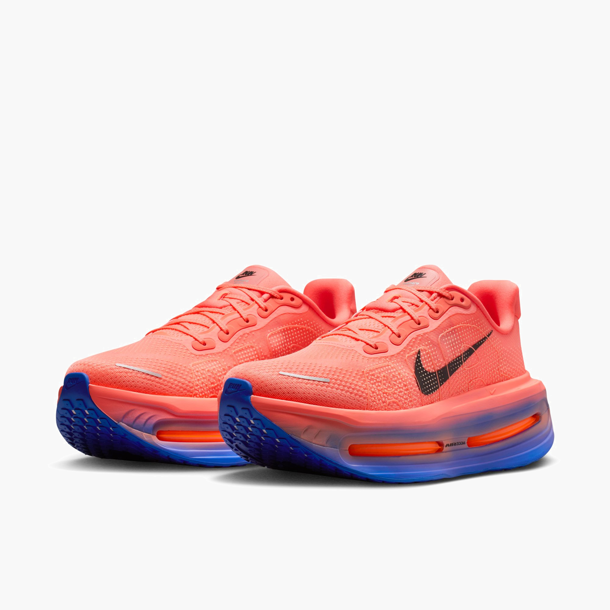 3/4 angle shot of Men's Vomero Premium in Atomic Pink / Black-Racer Blue