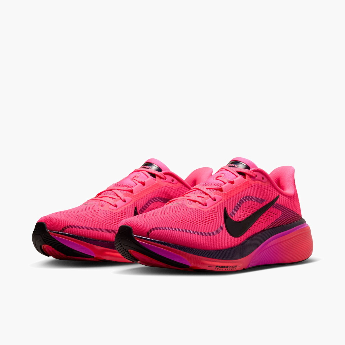3/4 angle shot of Women's Pegasus 42 in Hyper Pink / Black-Laser Crimson