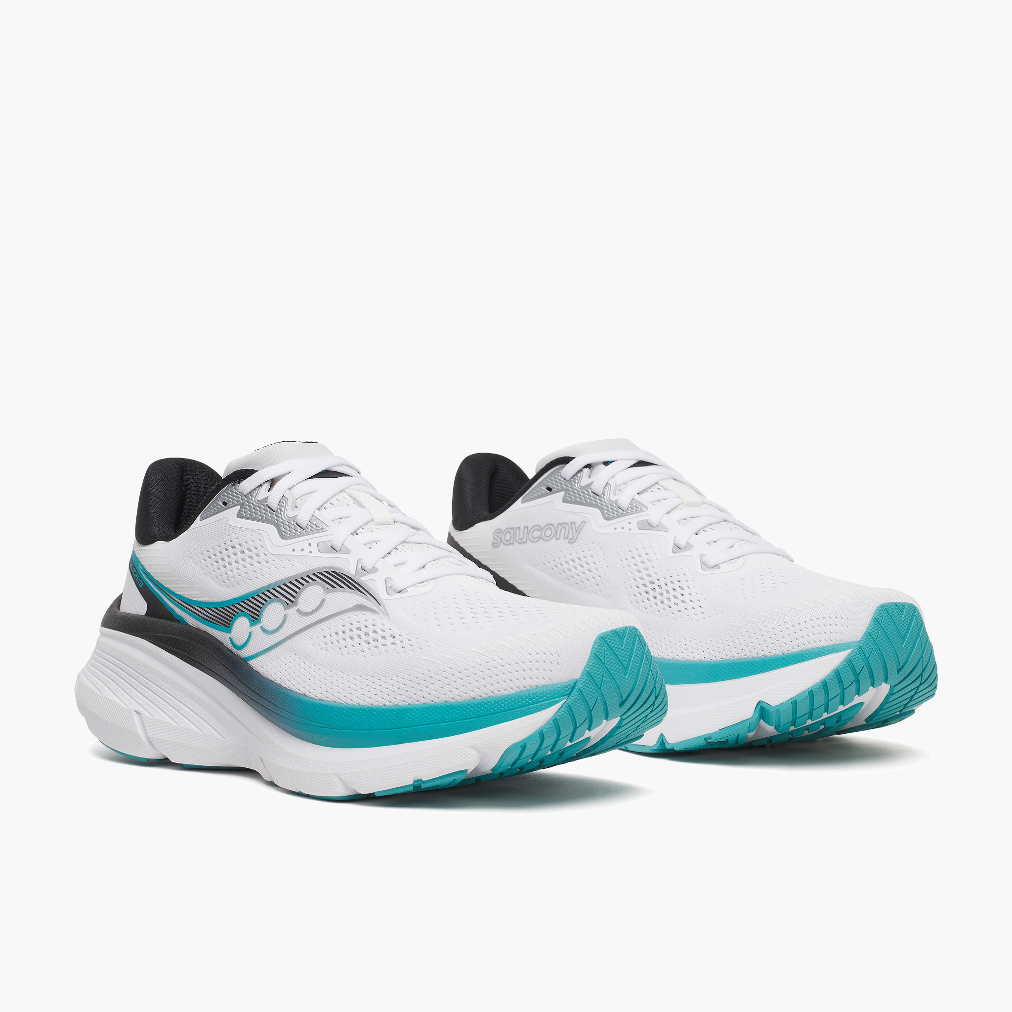 3/4 angle shot of Men's Guide 19 in White / Tranqu