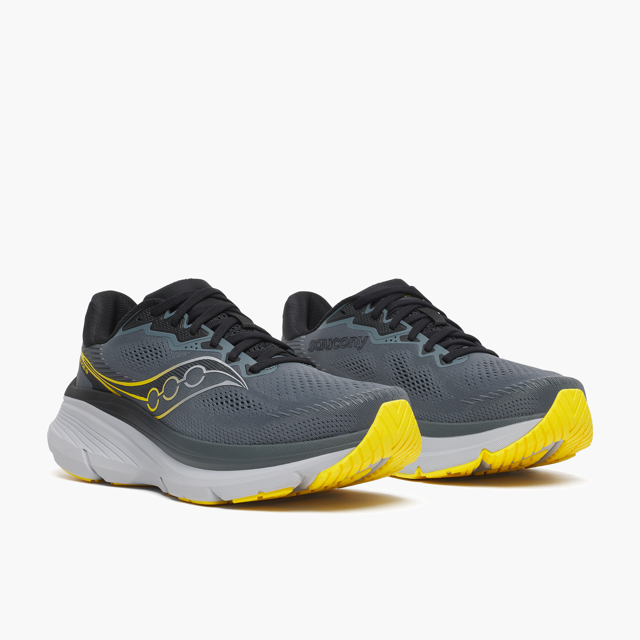 3/4 angle shot of Men's Guide 19 in Anchor / Black