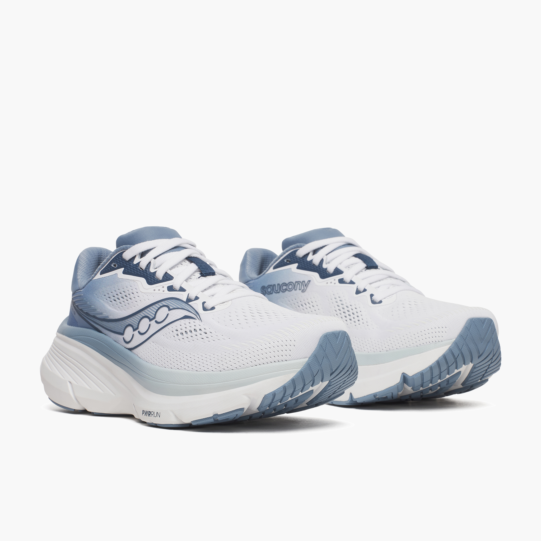 3/4 angle shot of Women's Guide 19 in White / Storm