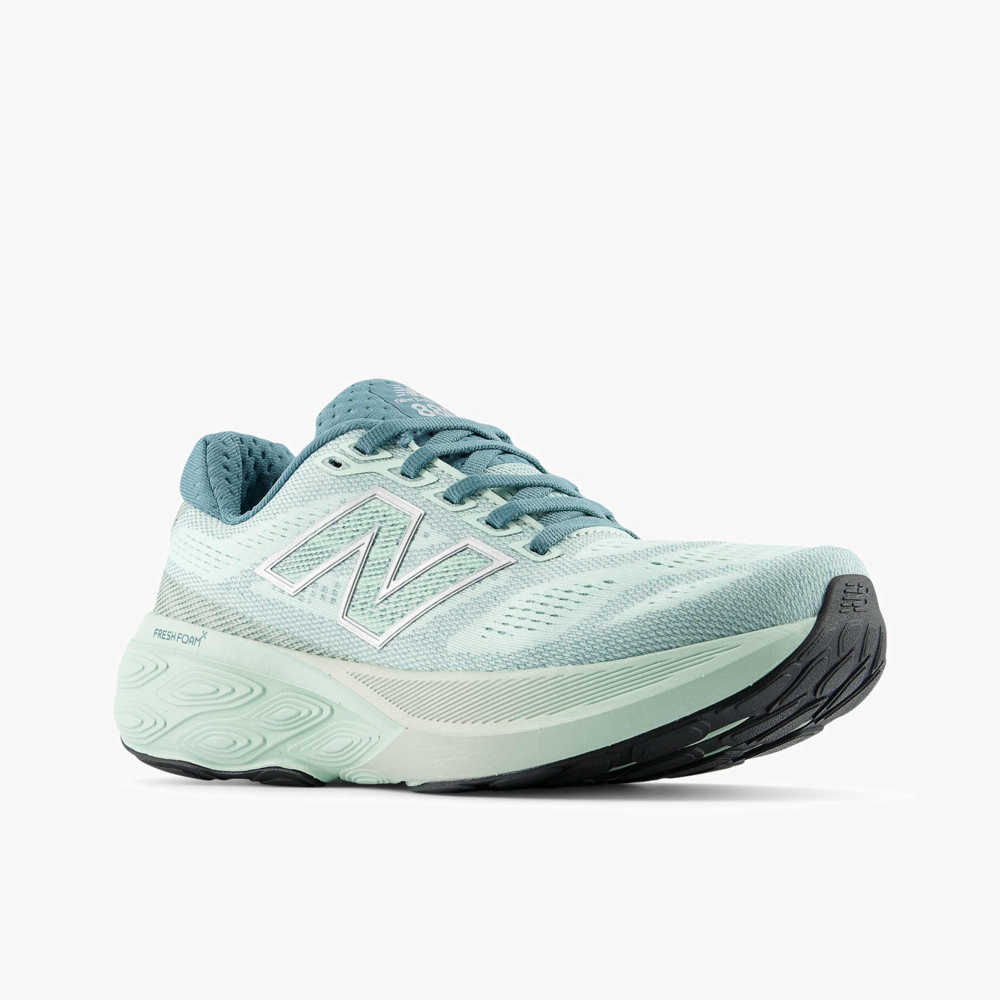 3/4 angle shot of Women's 880 v15 in Cosmicjade / Silvermetallic