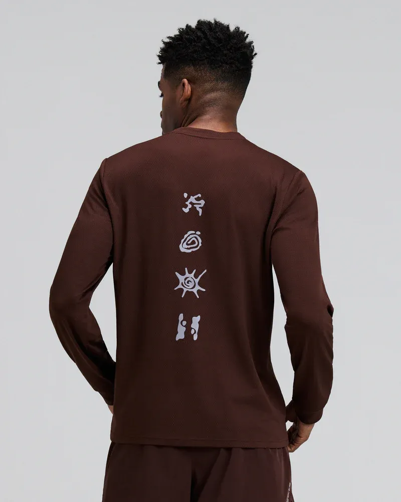 Men s Micromesh Long Sleeve in Cacao - 4