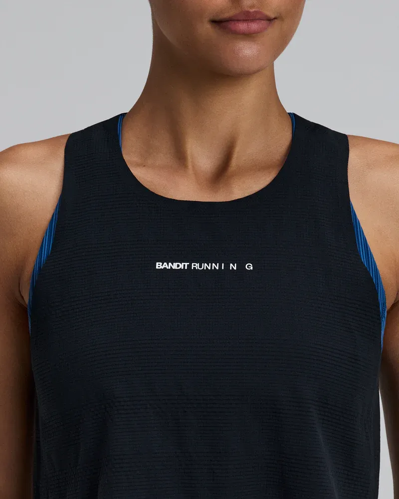 Women s CoolGrid Race Singlet in Black - 4