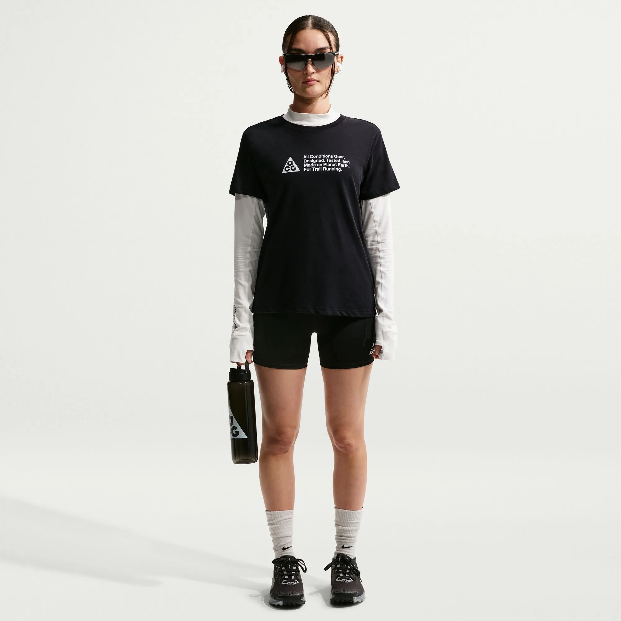 Women s ACG Trail Tee in Black - 5