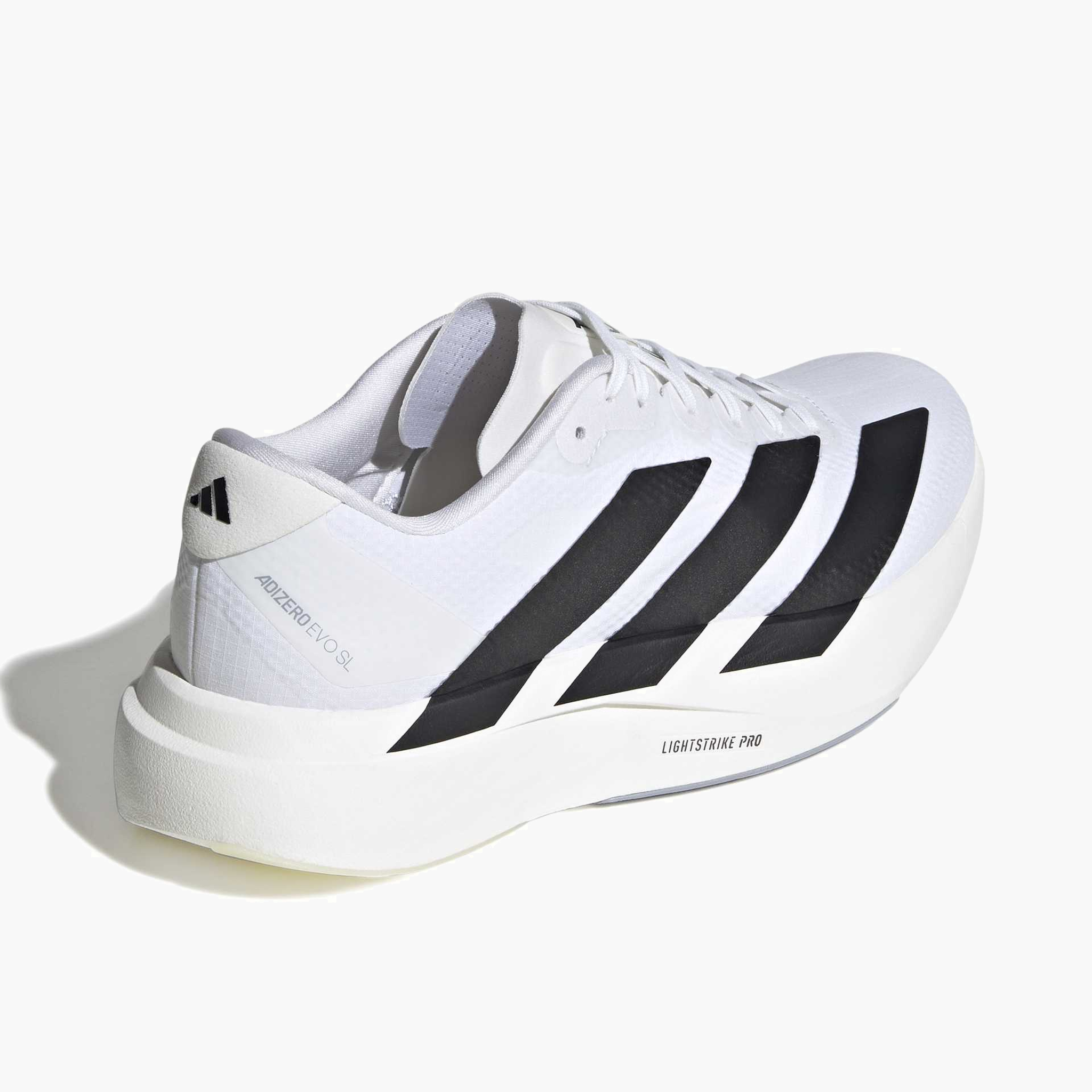 Top back angle shot of Women's Evo SL Woven in Ftwwht / Cblack / Dshgry