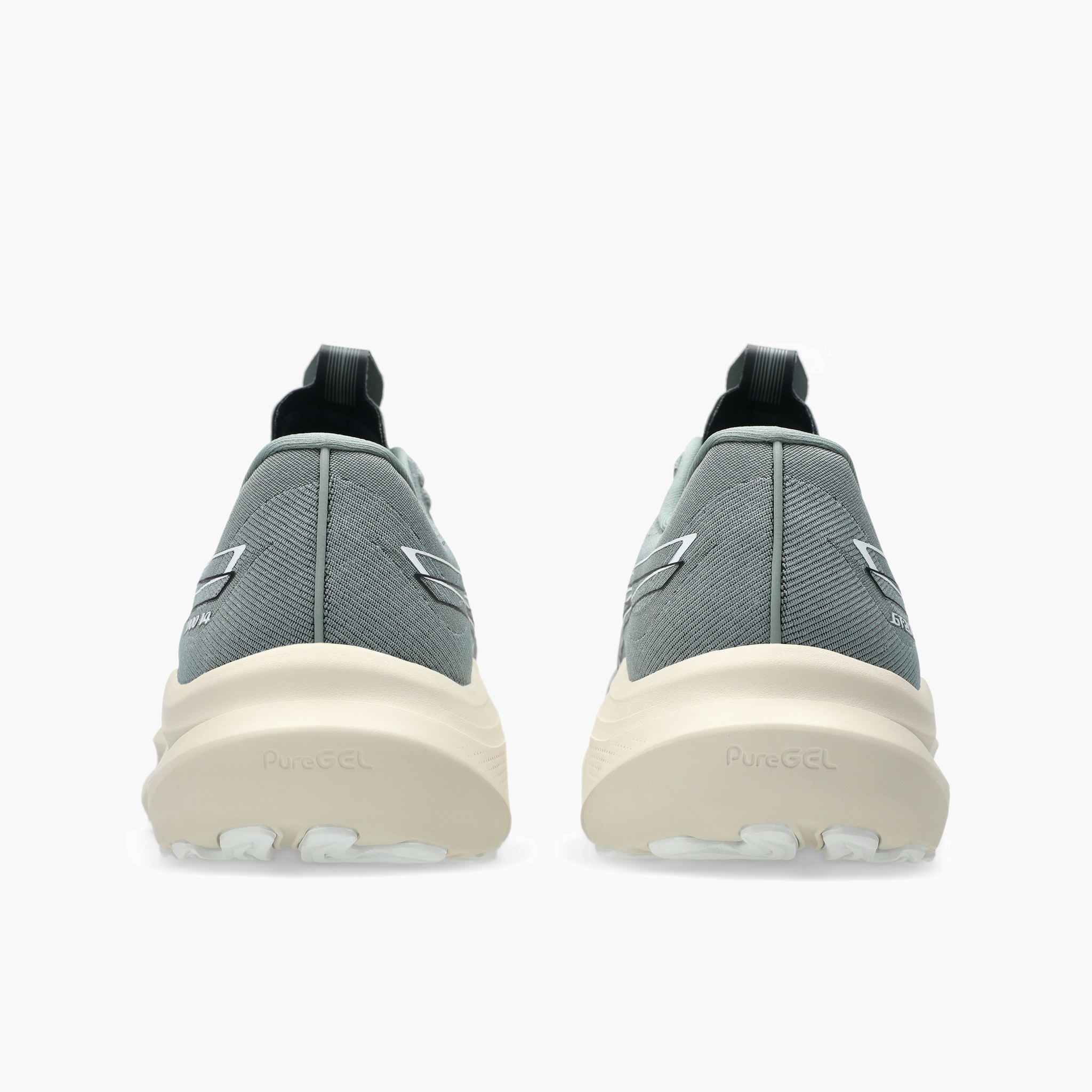 Heel angle shot of Men's GT-2000 14 in Monument / White