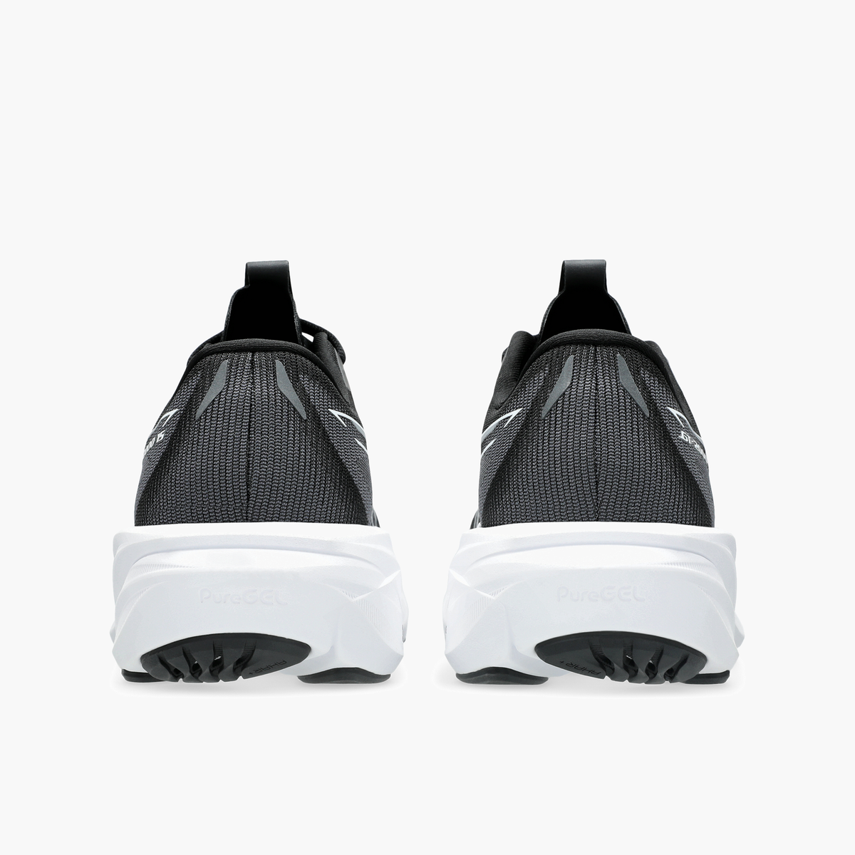 Heel angle shot of Women's GT-2000 15 in Black / White
