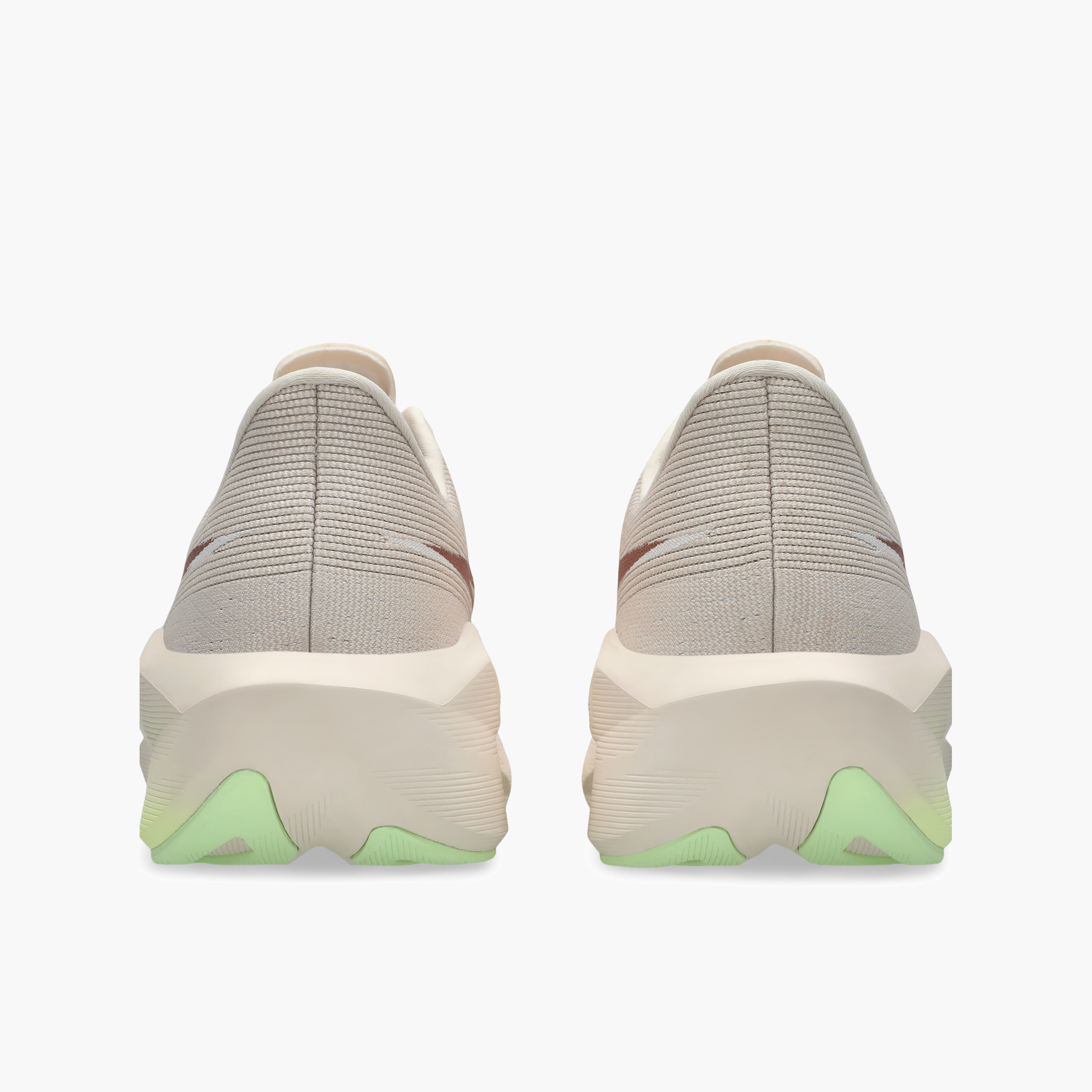 Heel angle shot of Women's Novablast 6 in Rose Dust / Illuminate Yellow