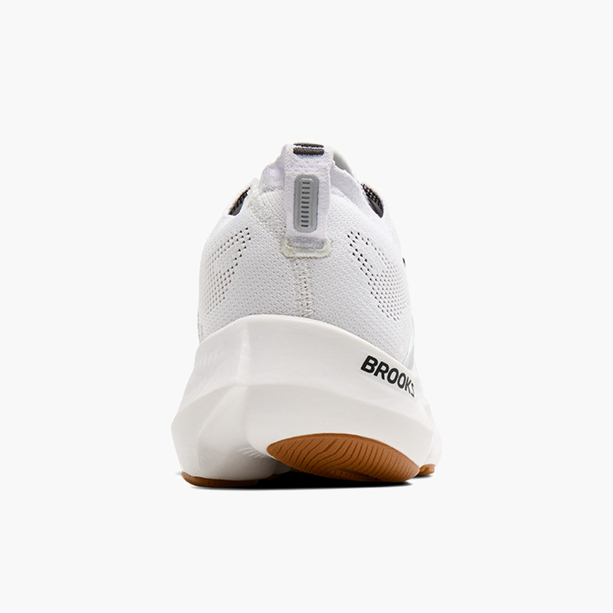 Heel angle shot of Men's Glycerin Flex in White / Black / Gum