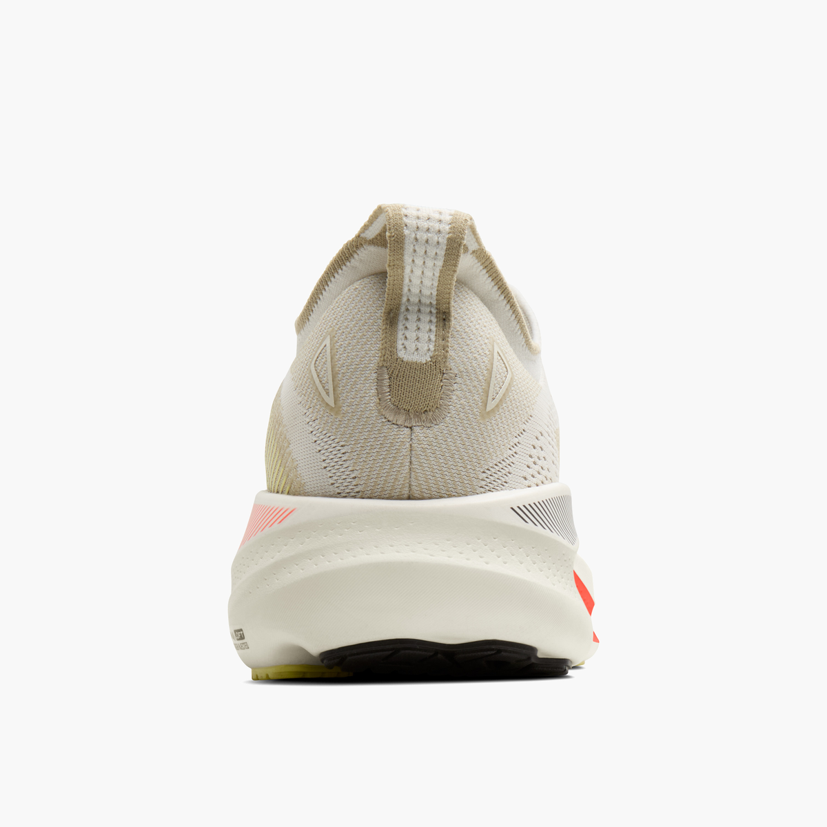Heel angle shot of Men's Adrenaline GTS 26 in Tofu / Lemonade / FieryCoral
