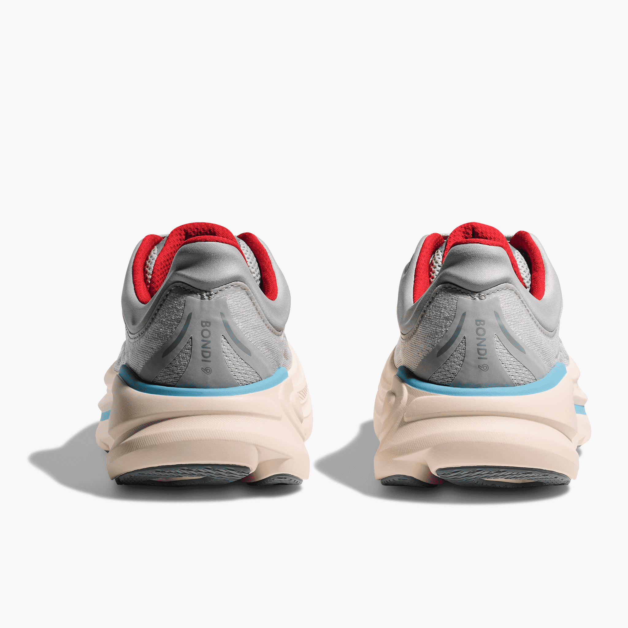 Heel angle shot of Women's Bondi 9 in Cosmic Grey / Stardust