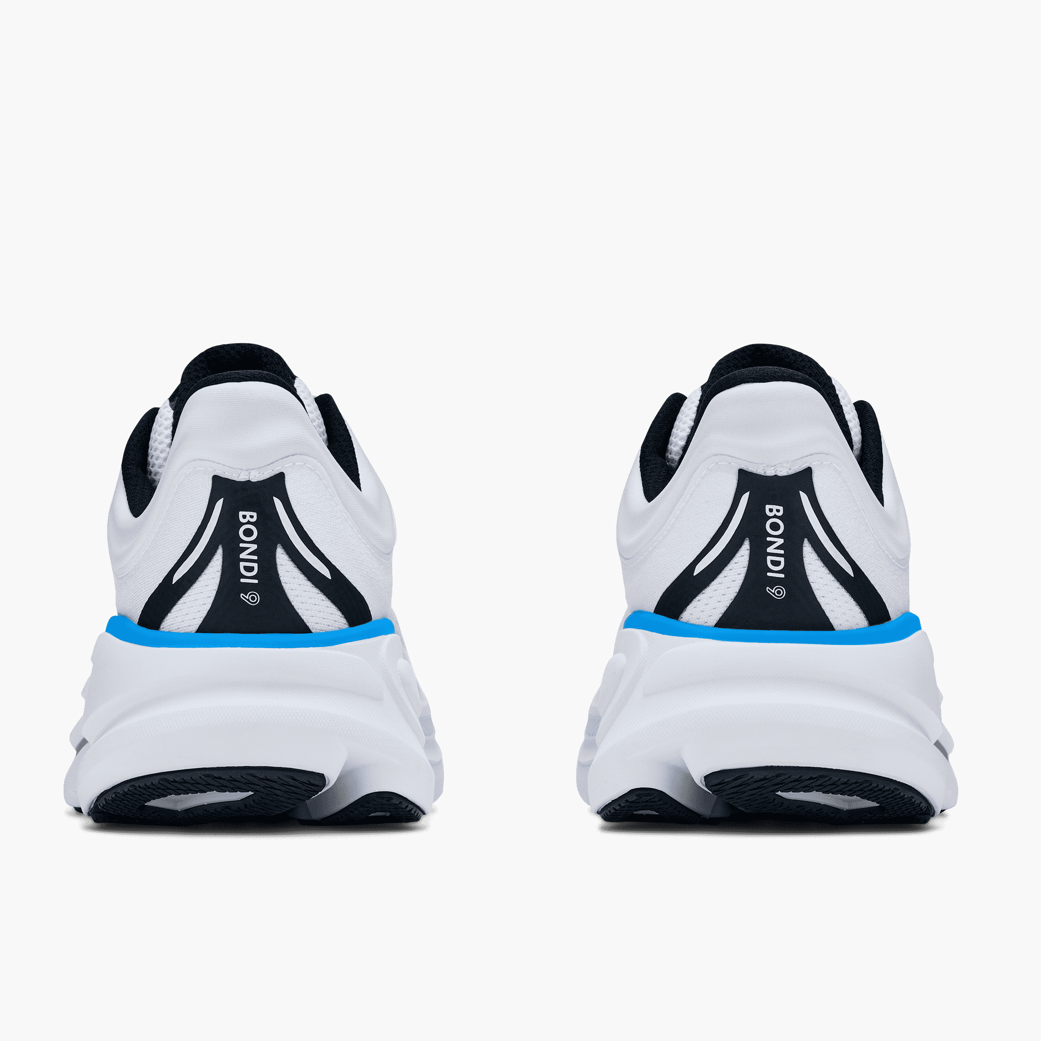 Heel angle shot of Men's Bondi 9 in Frost / Black
