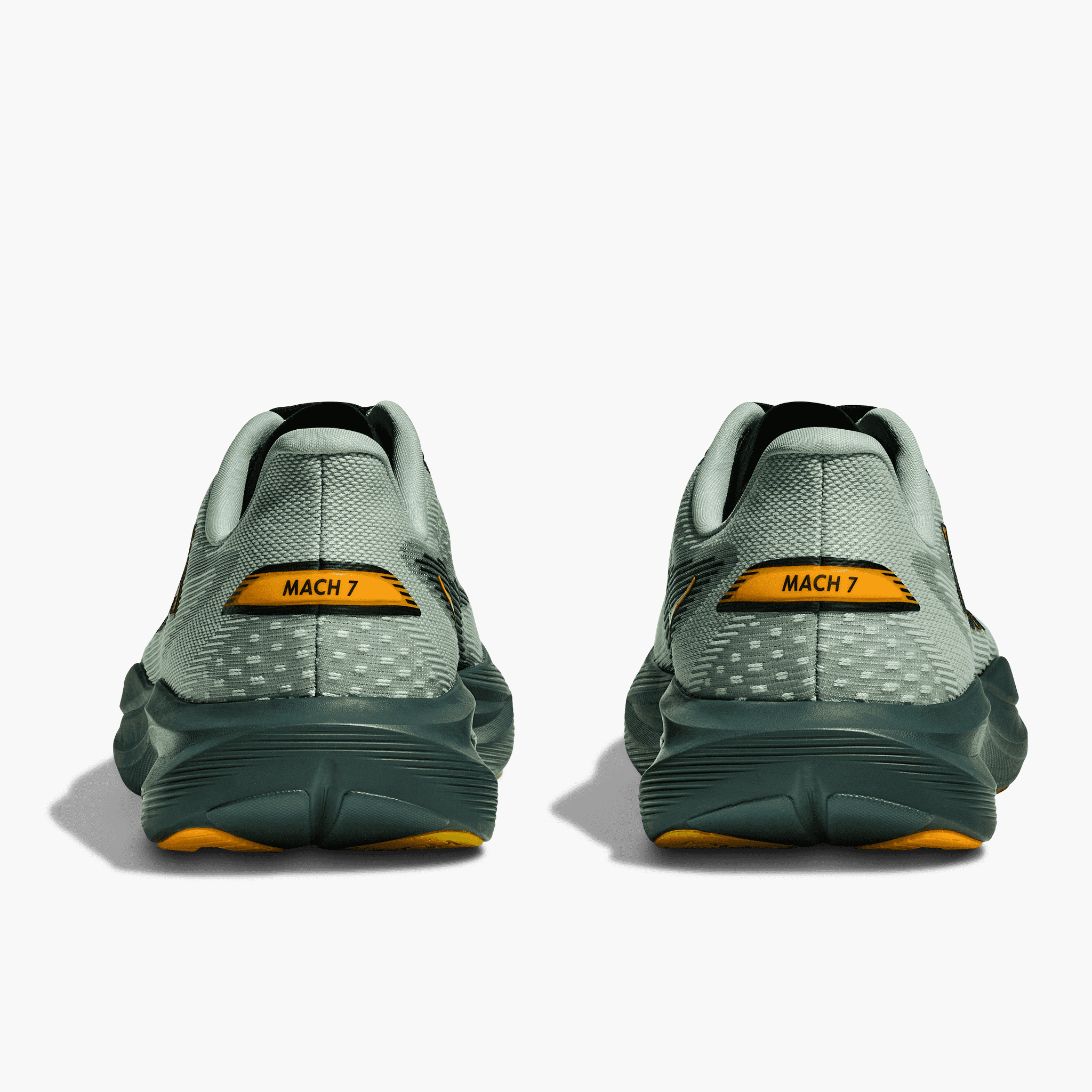 Heel angle shot of Men's Mach 7 in Sage / Bay Leaf
