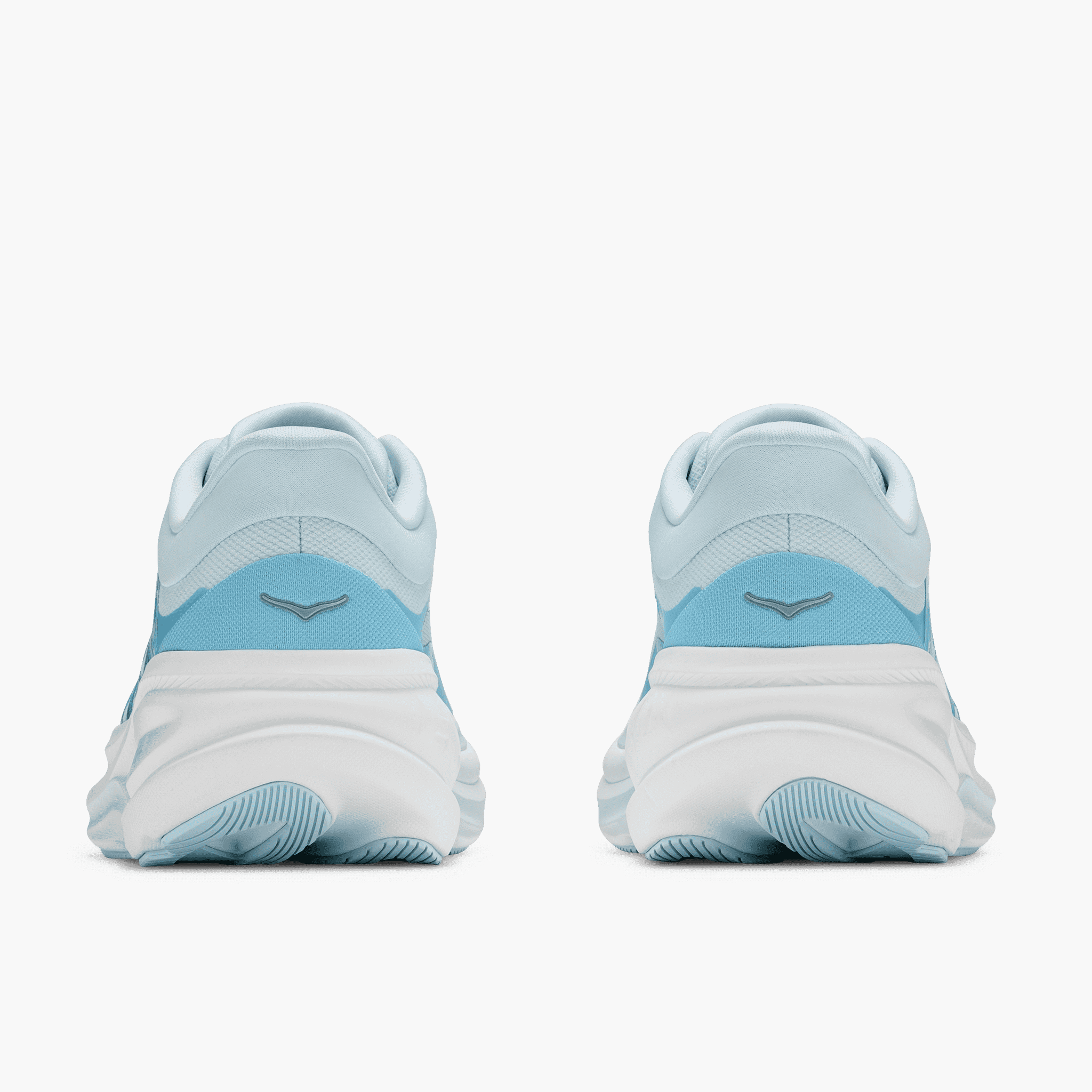 Heel angle shot of Women's Clifton Pro in Glimmering Blue / Soaring Blue