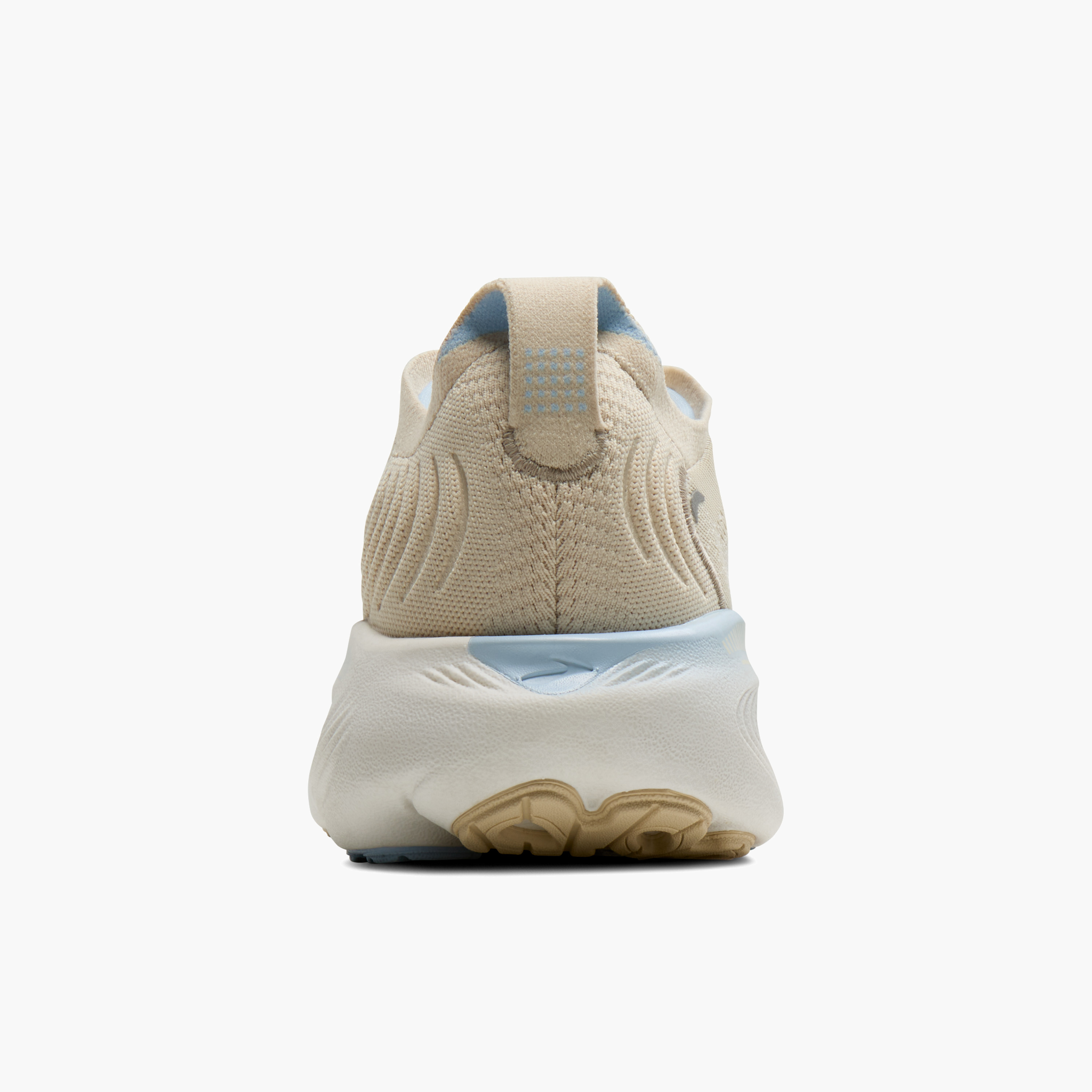 Heel angle shot of Women's Adrenaline GTS 25 in Sand / Coconut / Skyway