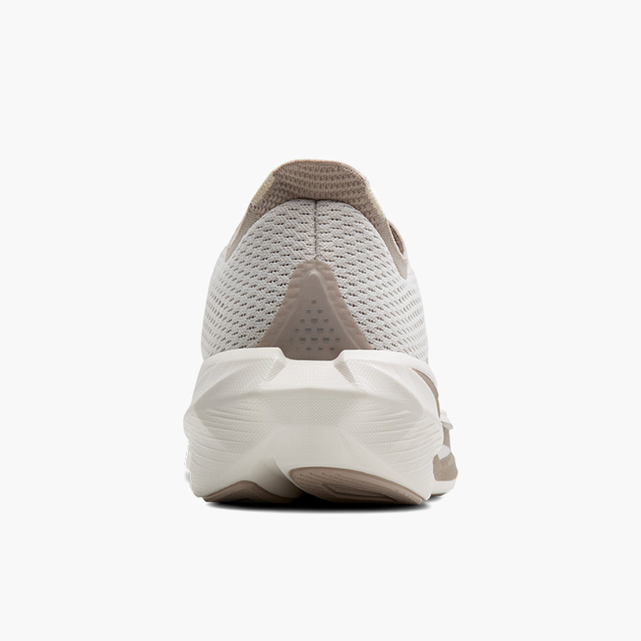 Heel angle shot of Women's Hyperion 3 in Coconut / Bronze / Mushroom