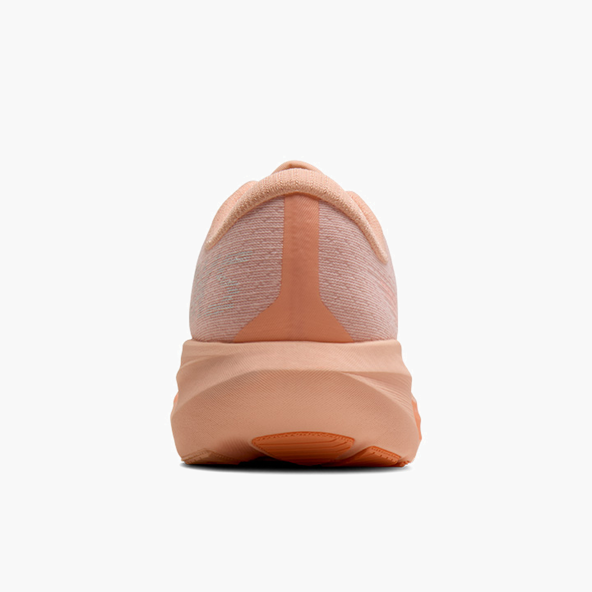 Heel angle shot of Women's Ghost Amp in Peach / Peach / White