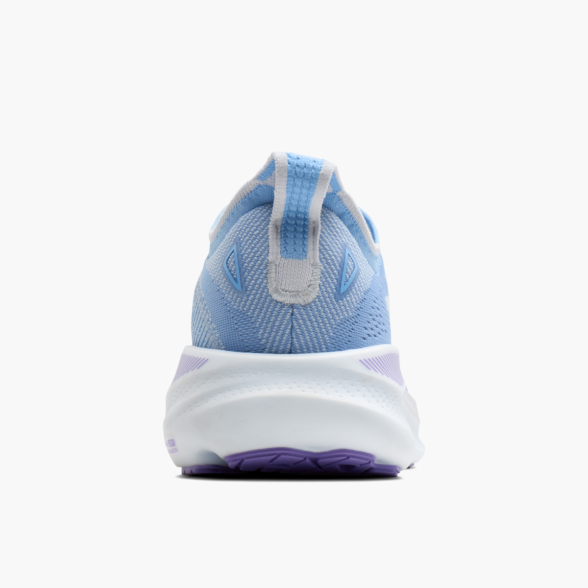 Heel angle shot of Women's Adrenaline GTS 26 in Cornflower / Silver / Purple