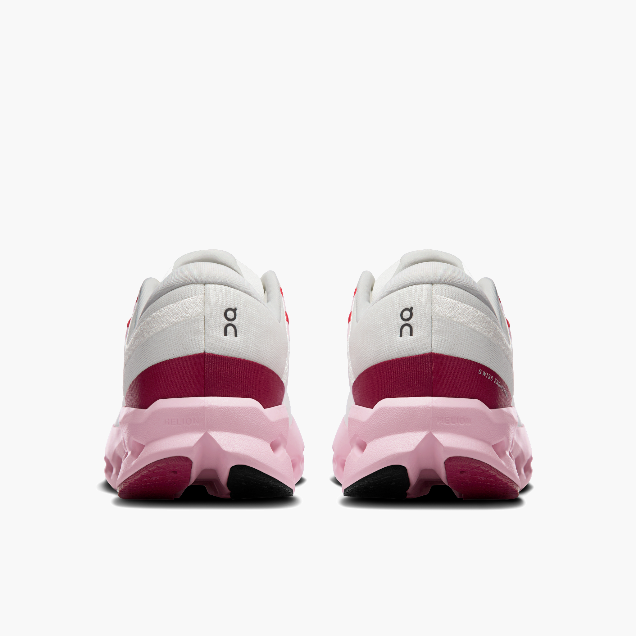 Heel angle shot of Women's Cloudsurfer 2 in Ivory | Peony