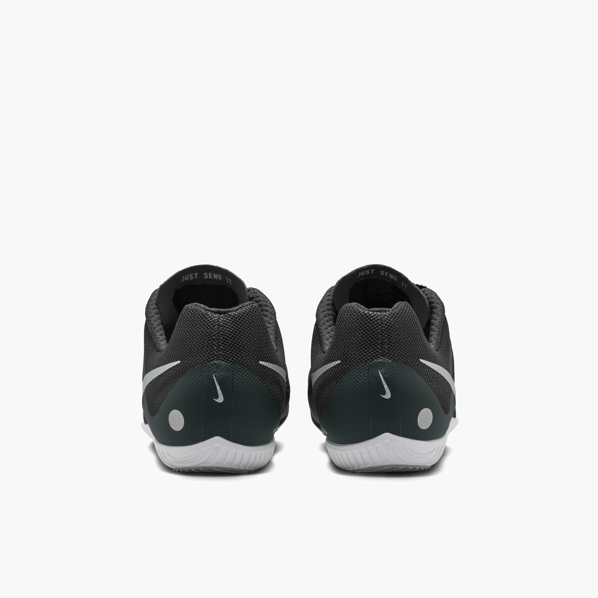 Heel angle shot of All Gender Rival Multi in Black / Metallic Silver-black