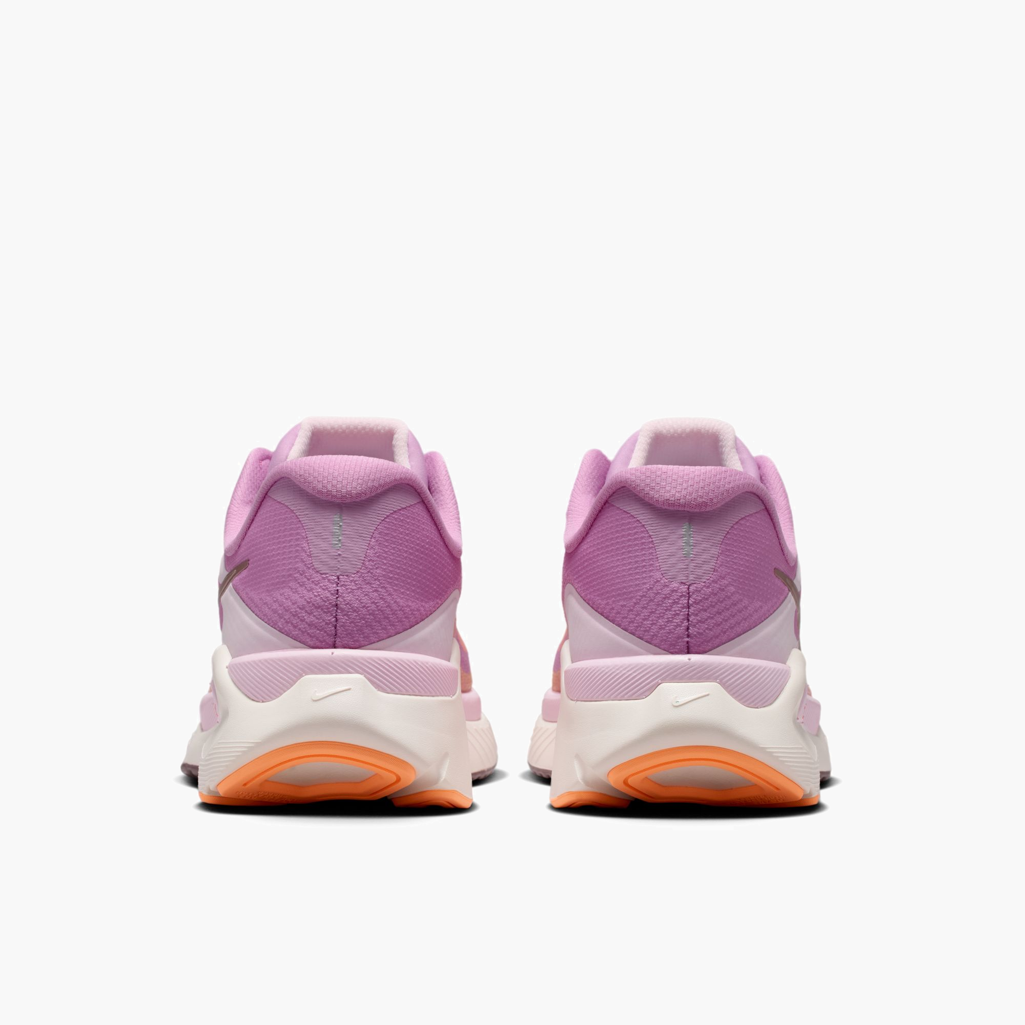 Heel angle shot of Women's Structure Plus in Lt Magenta / Tattoo-Orange Pulse-Pink Foam