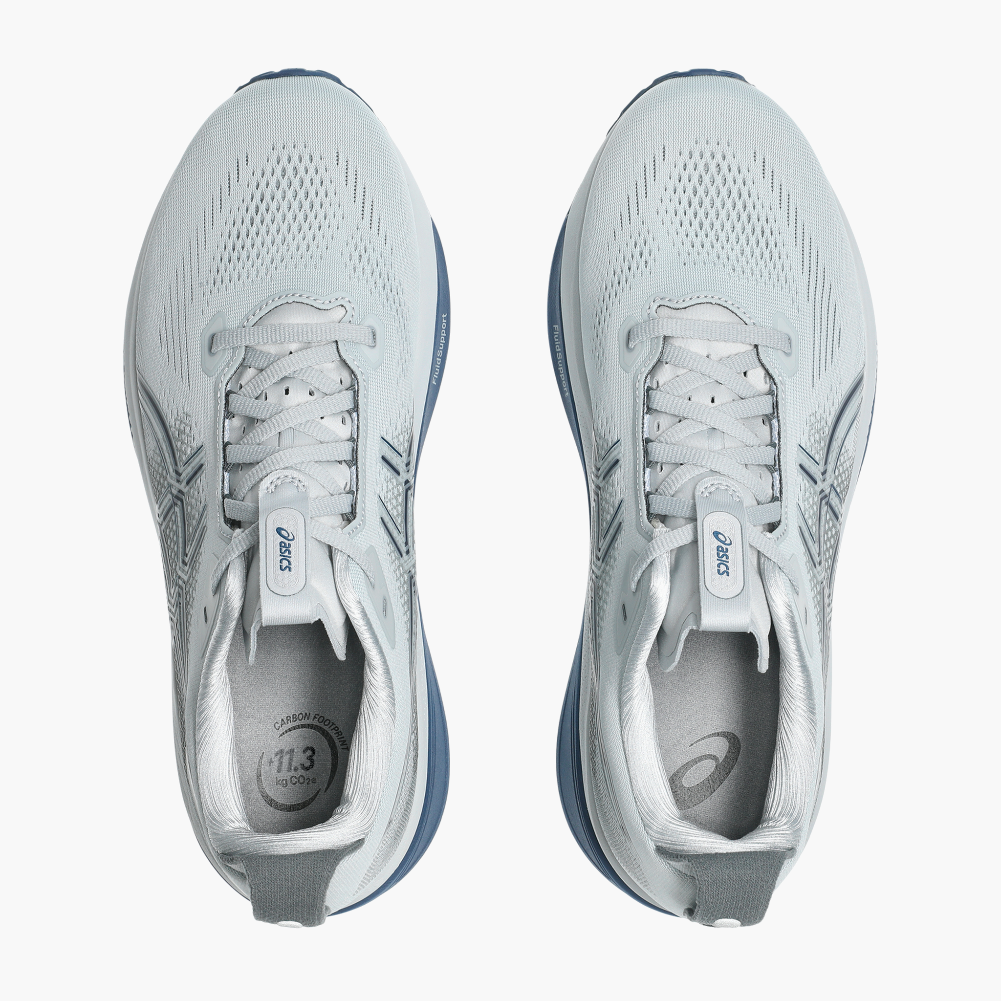 Overhead angle shot of Men's Gel-Kayano 33 in Piedmont Grey / Midnight