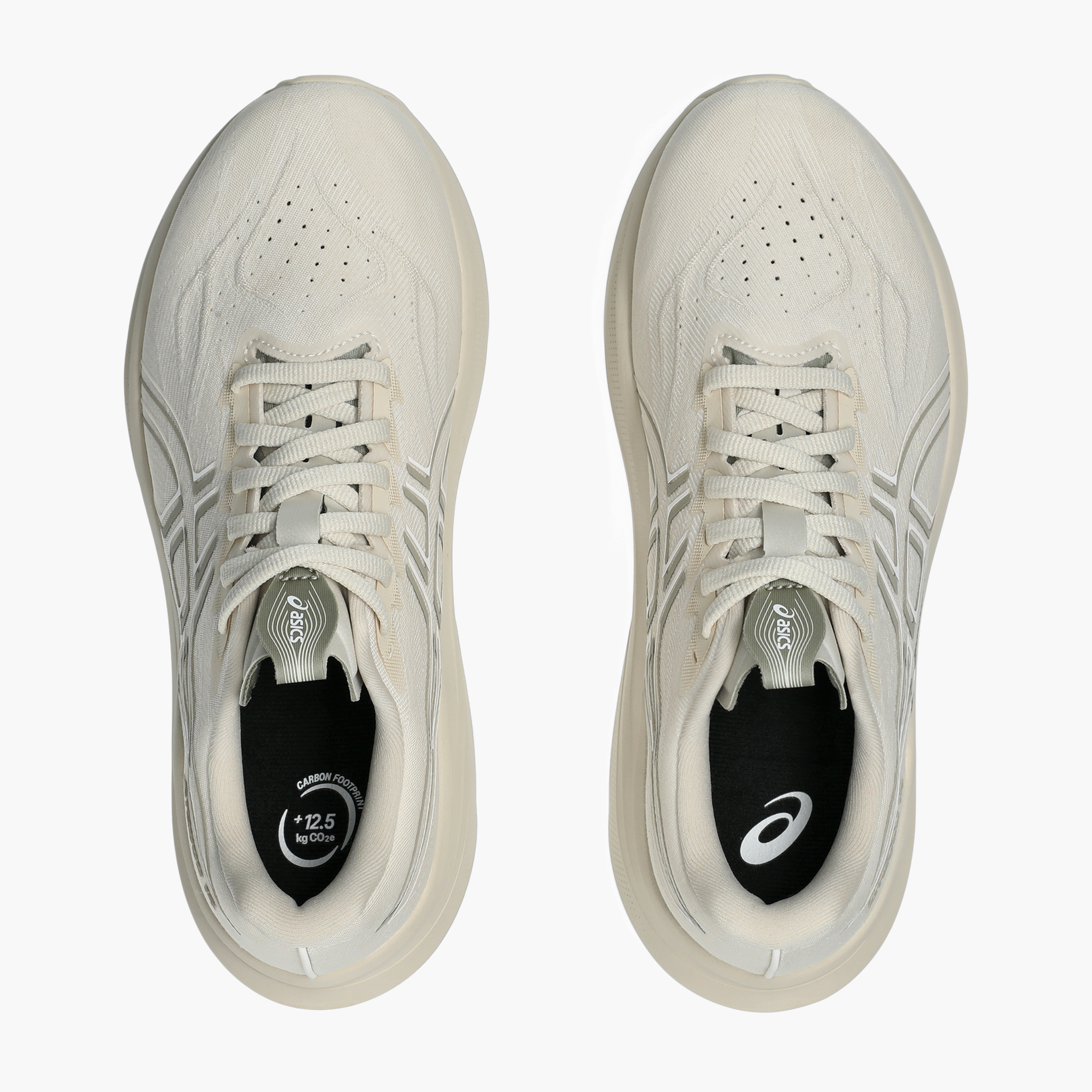 Overhead angle shot of Women's GT-2000 14 in Oatmeal / White