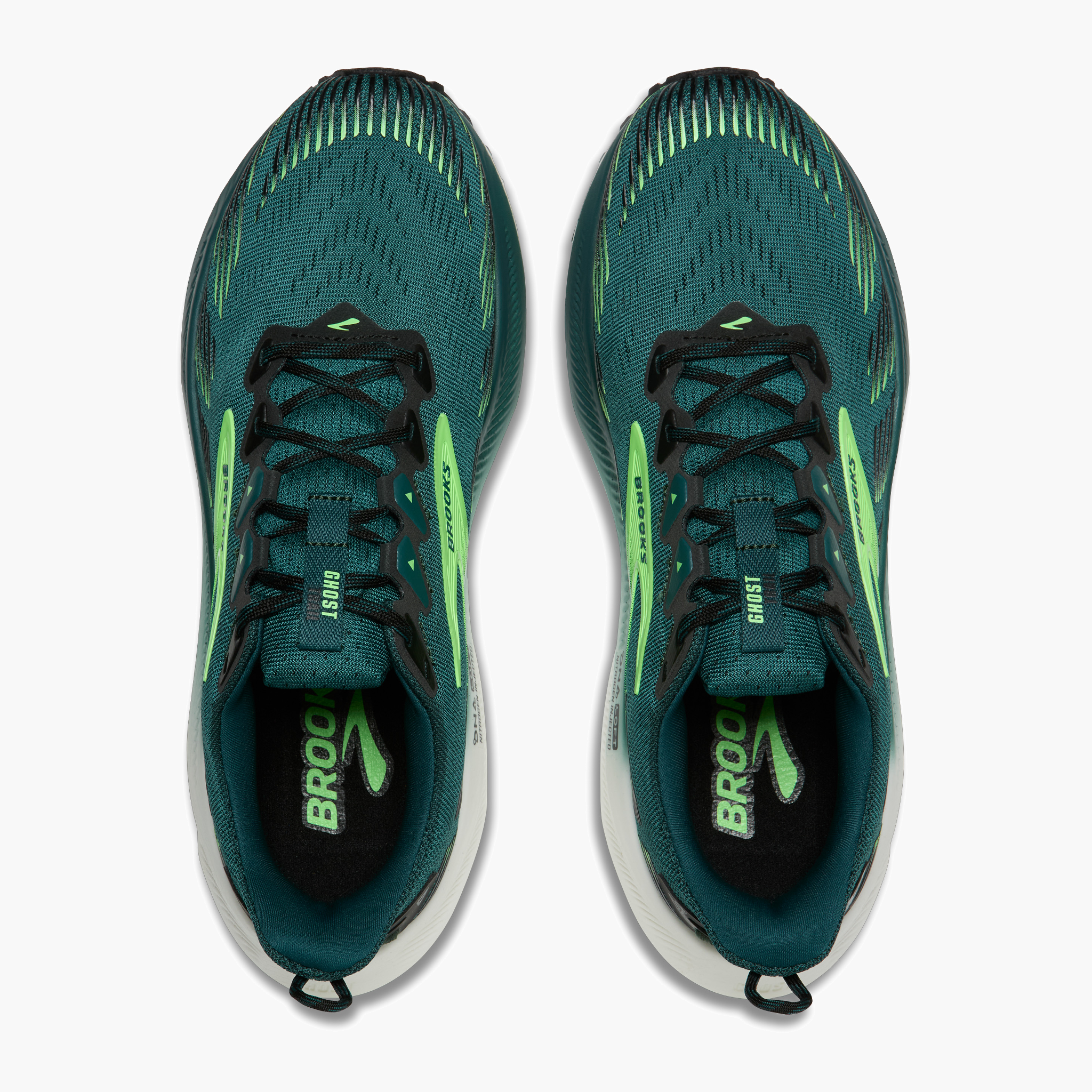 Overhead angle shot of Men's Ghost Trail in Atlantic Deep / Black / Green