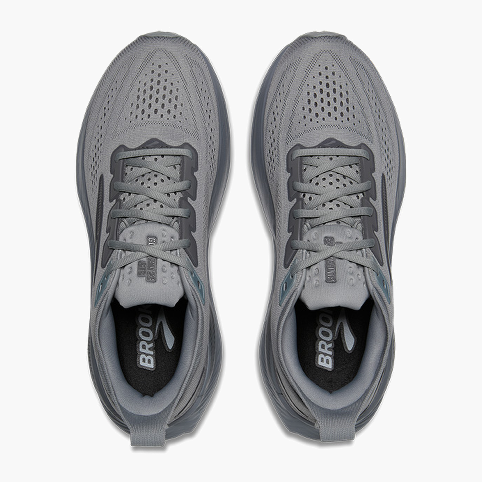 Overhead angle shot of Men's Glycerin GTS 23 in Grey / Blackened Pearl / Black